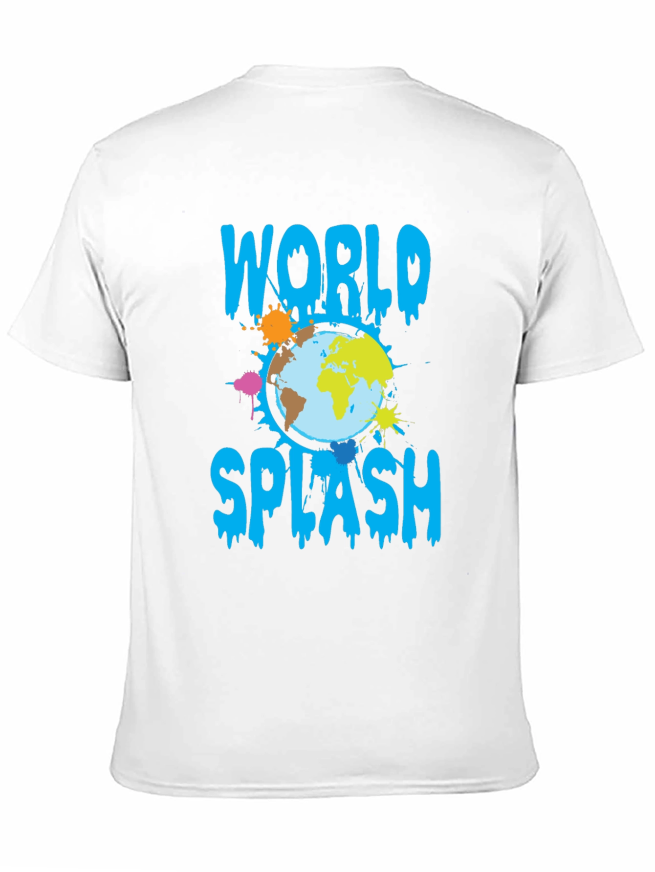 World Splash Graphic T-Shirt - Trendy Design
