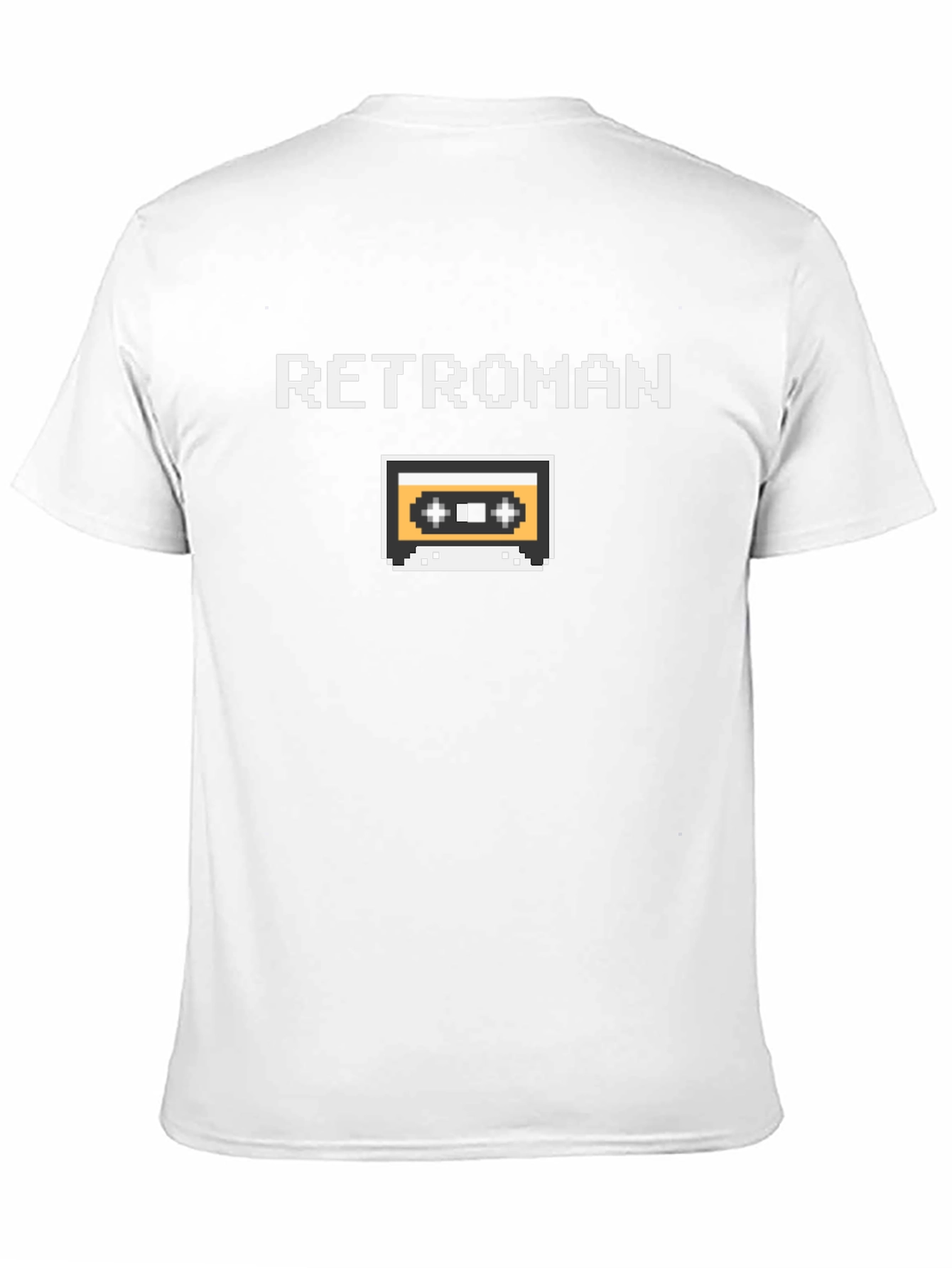 Retroman Retro Cassette Tape Black T-Shirt