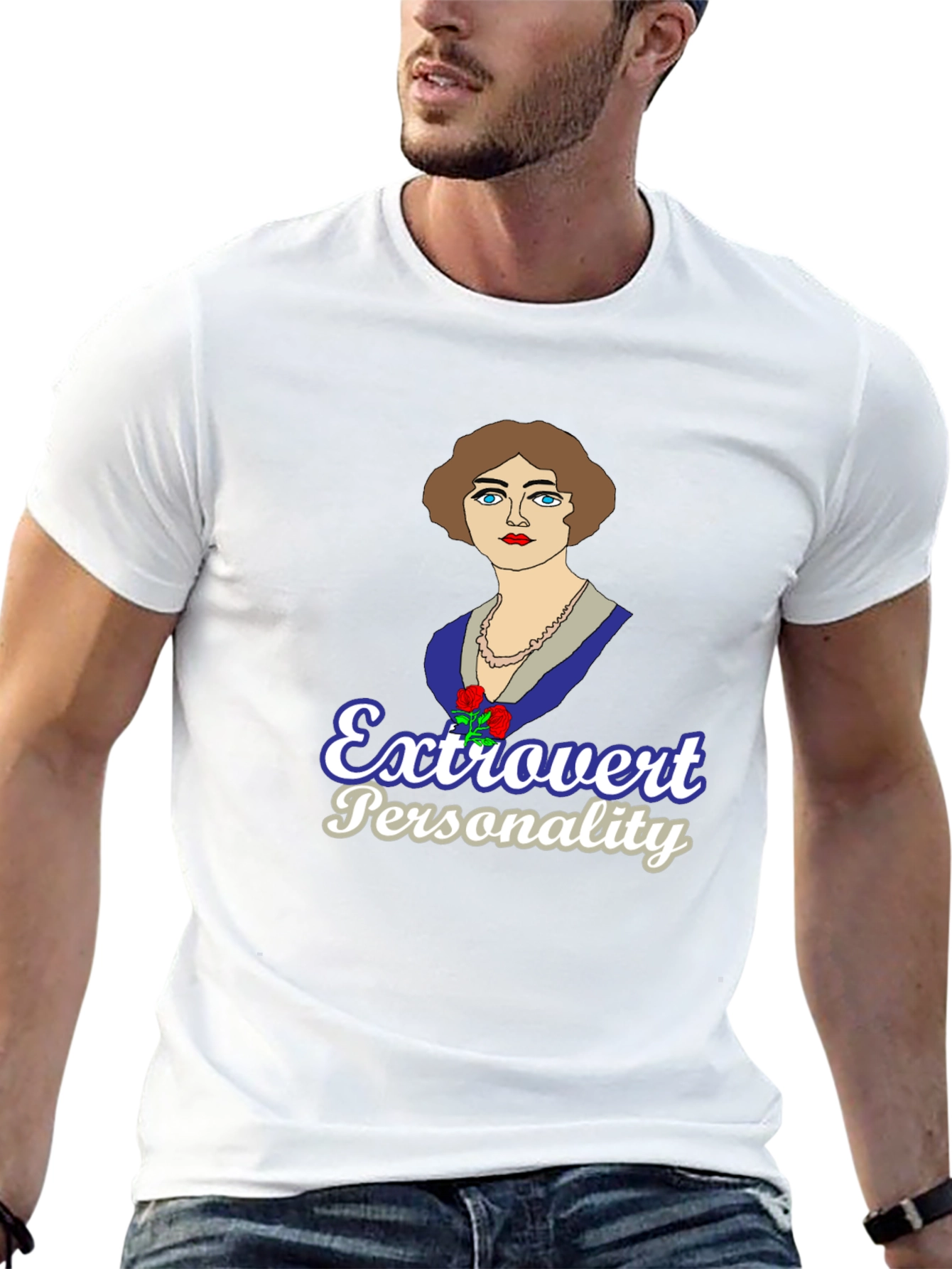 Extrovert Personality Graphic T-Shirt
