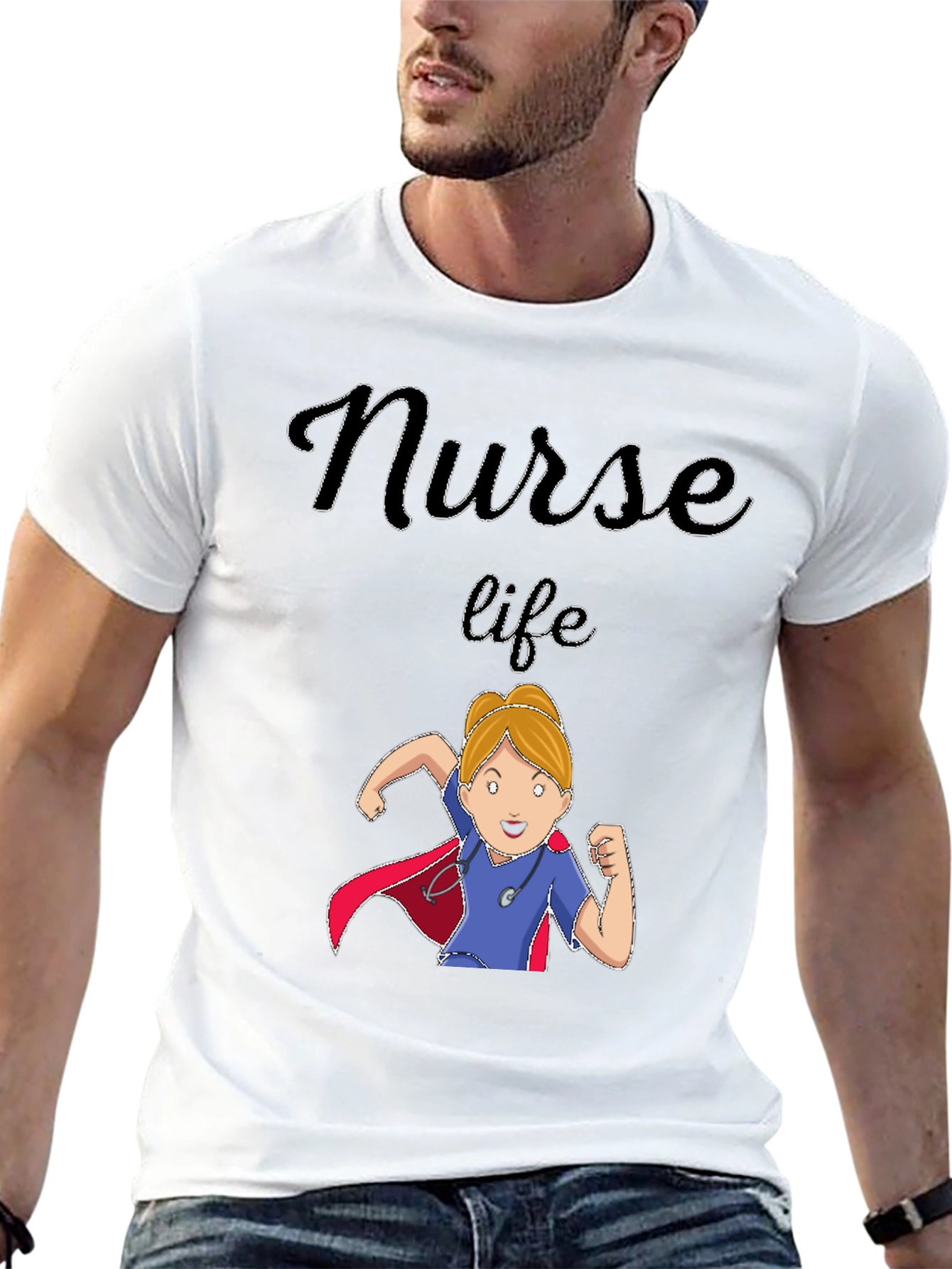 Nurse Life T-Shirt - Super Hero Design