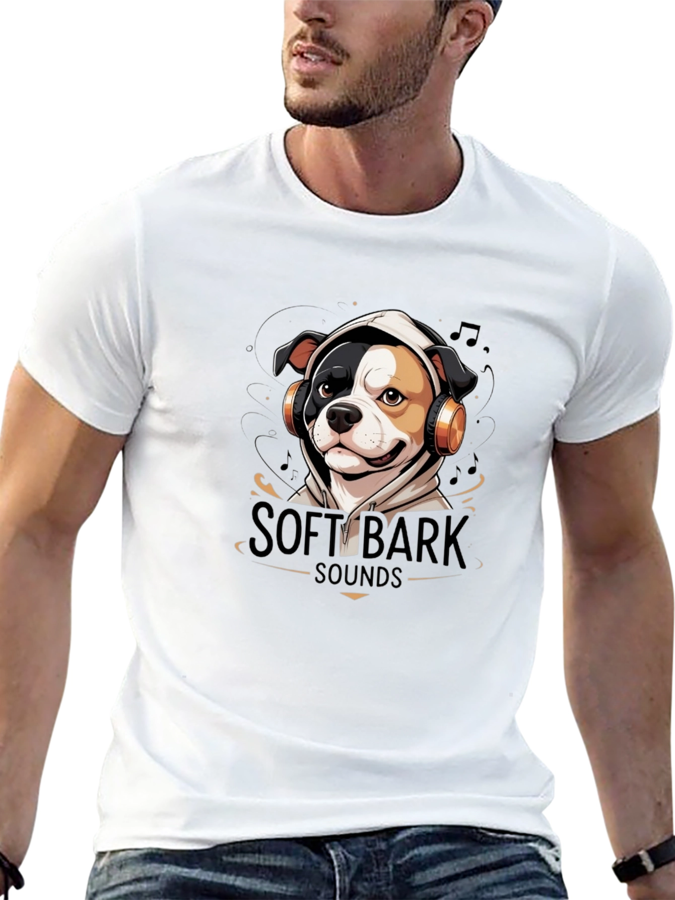 Soft Bark Sounds Dog Graphic T-Shirt