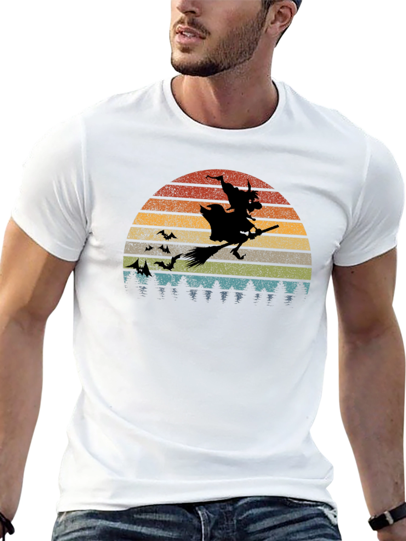 Retro Halloween Witch T-Shirt