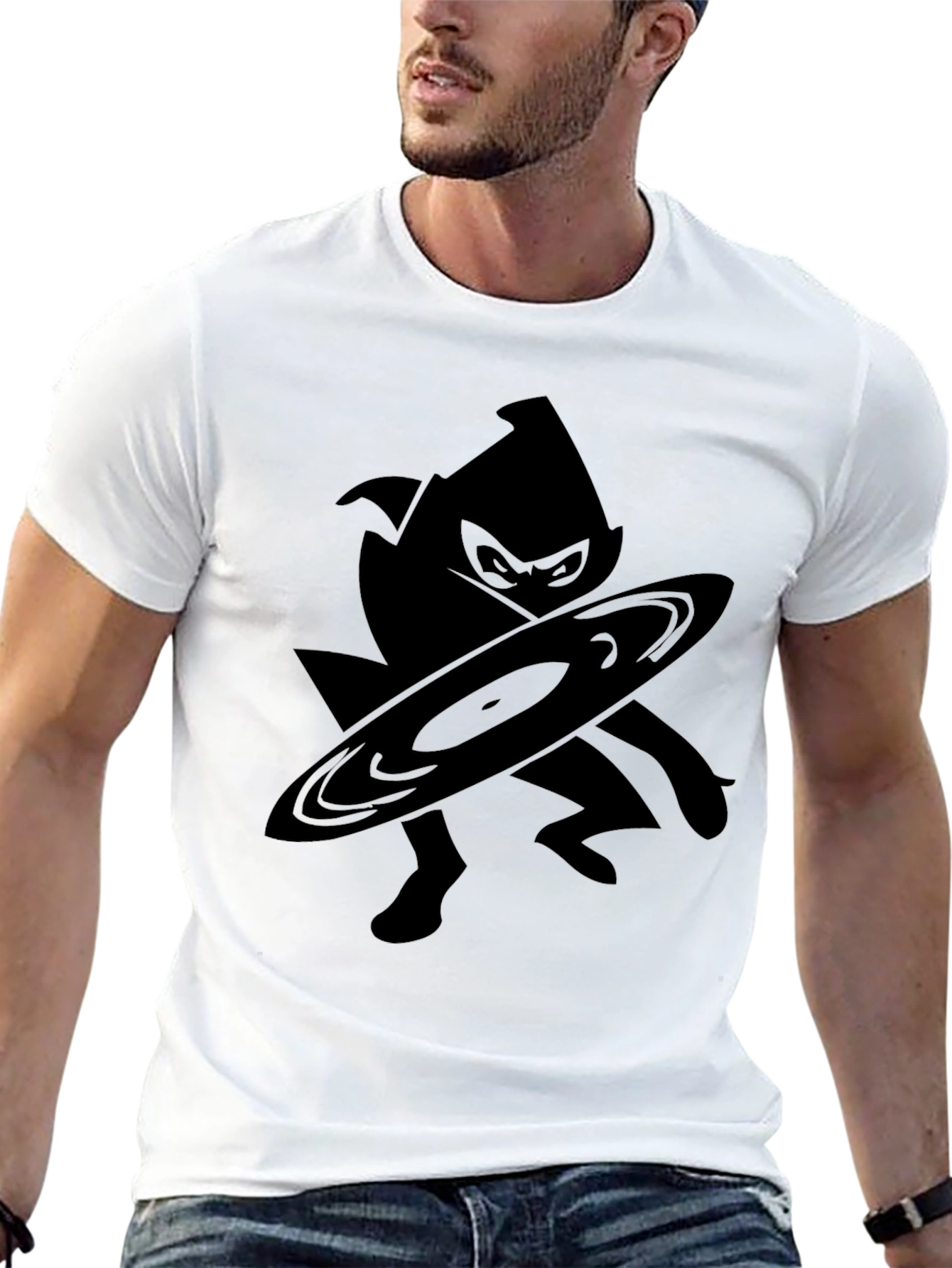 Ninja DJ Black T-Shirt - Stealthy Style