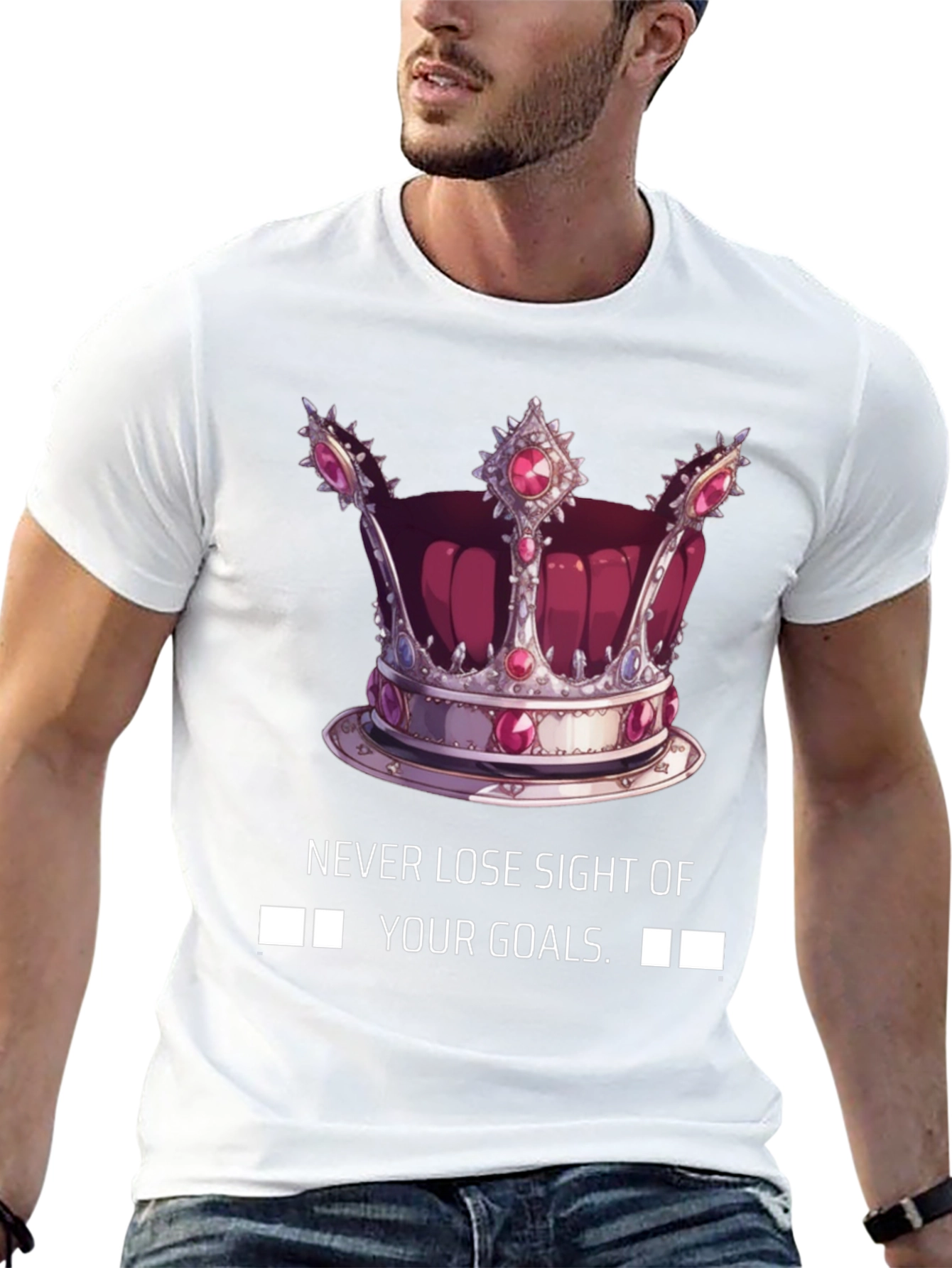 Goal-Driven Crown Graphic Tee