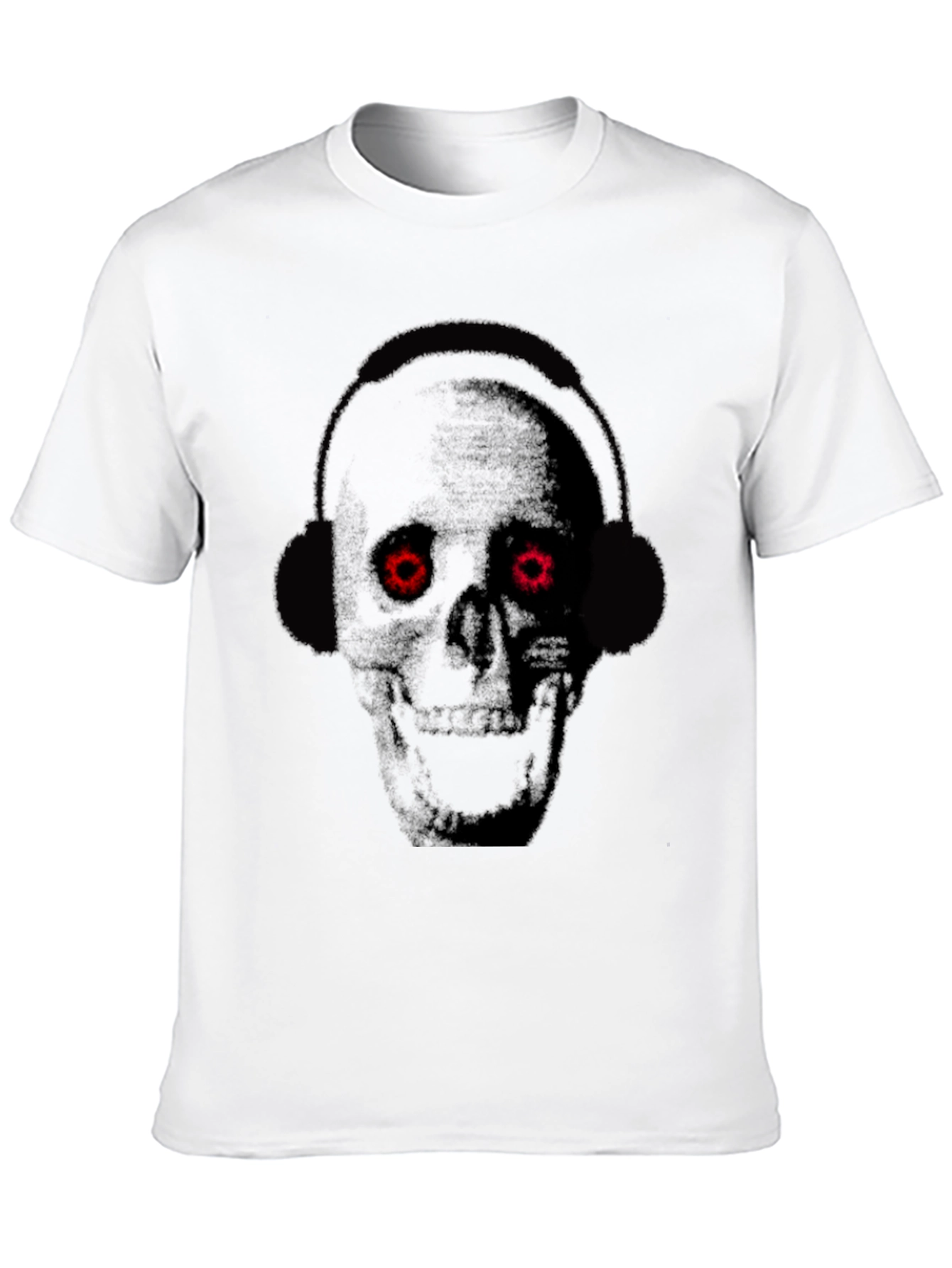 Skull Headphones Graphic T-Shirt