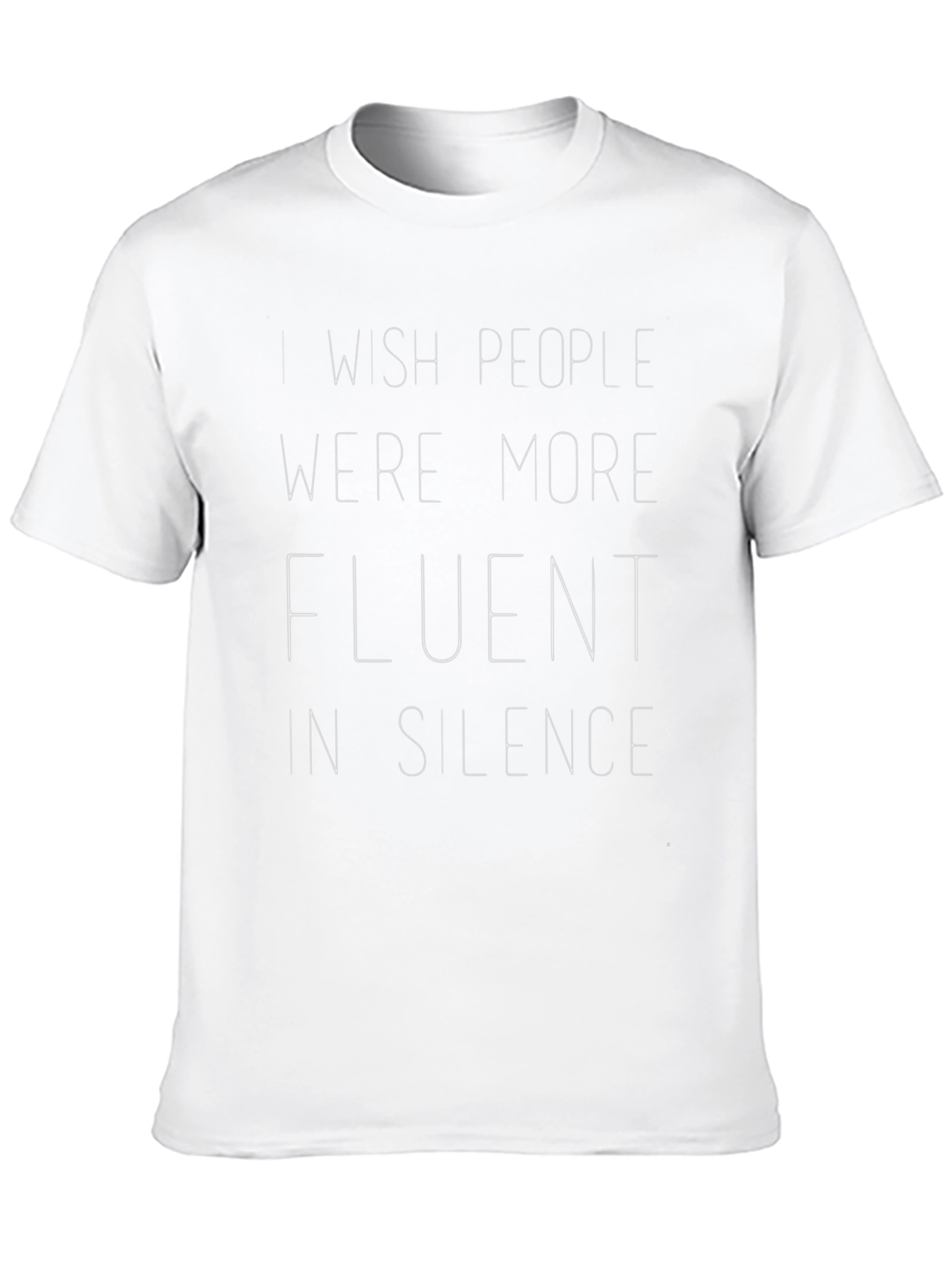 Fluent in Silence Graphic Tee - Trendy Dark T-Shirt