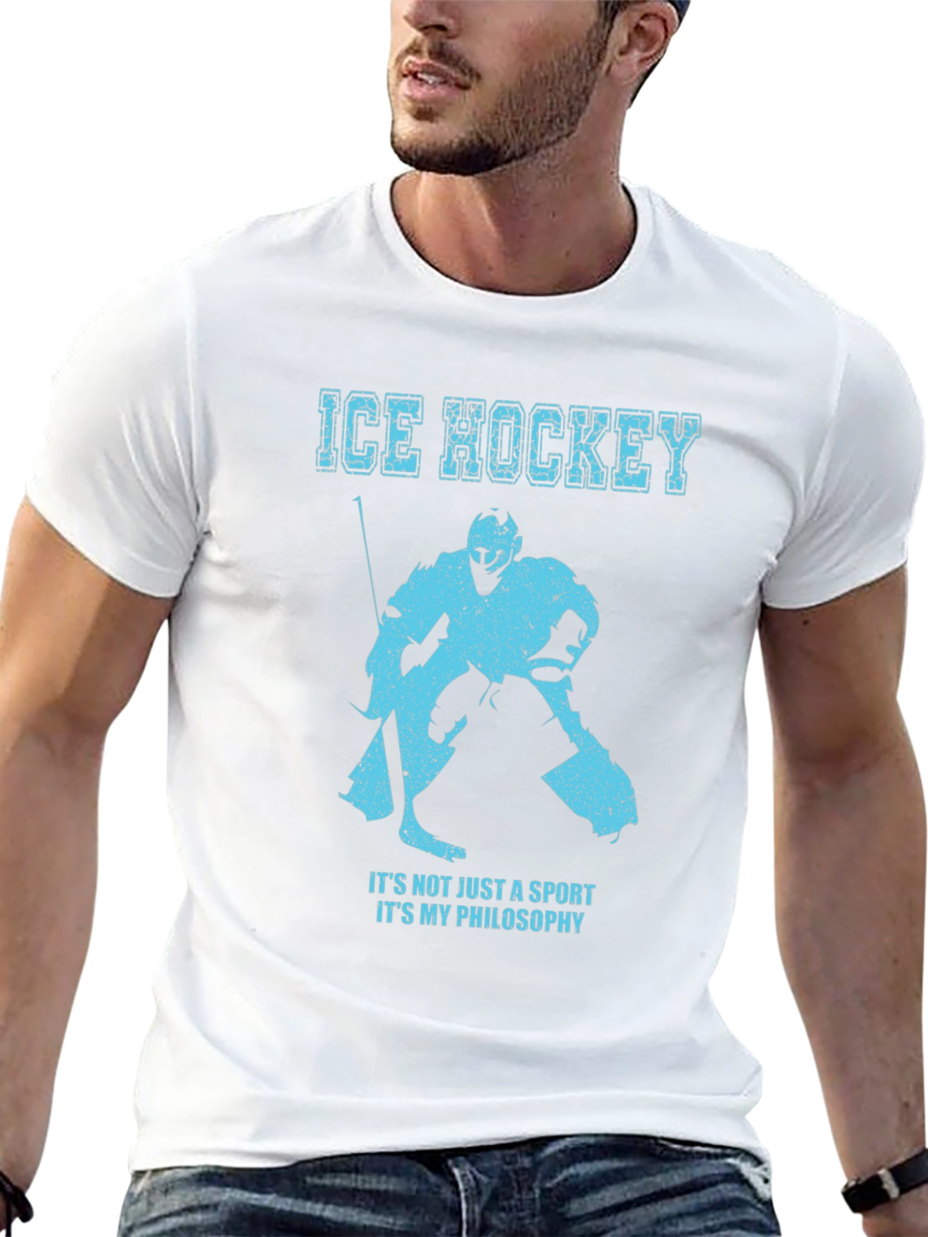 Ice Hockey Philosophy Graphic T-Shirt
