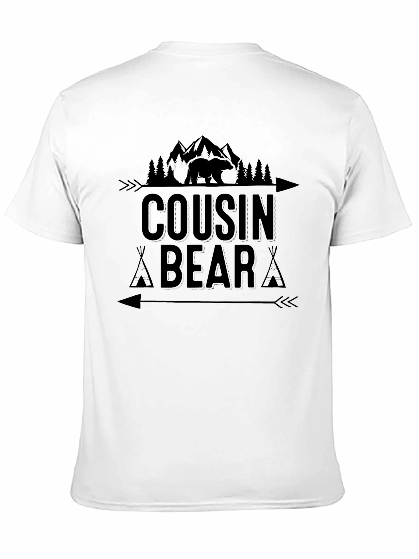 Cousin Bear Graphic Tee - Nature Lovers T-Shirt