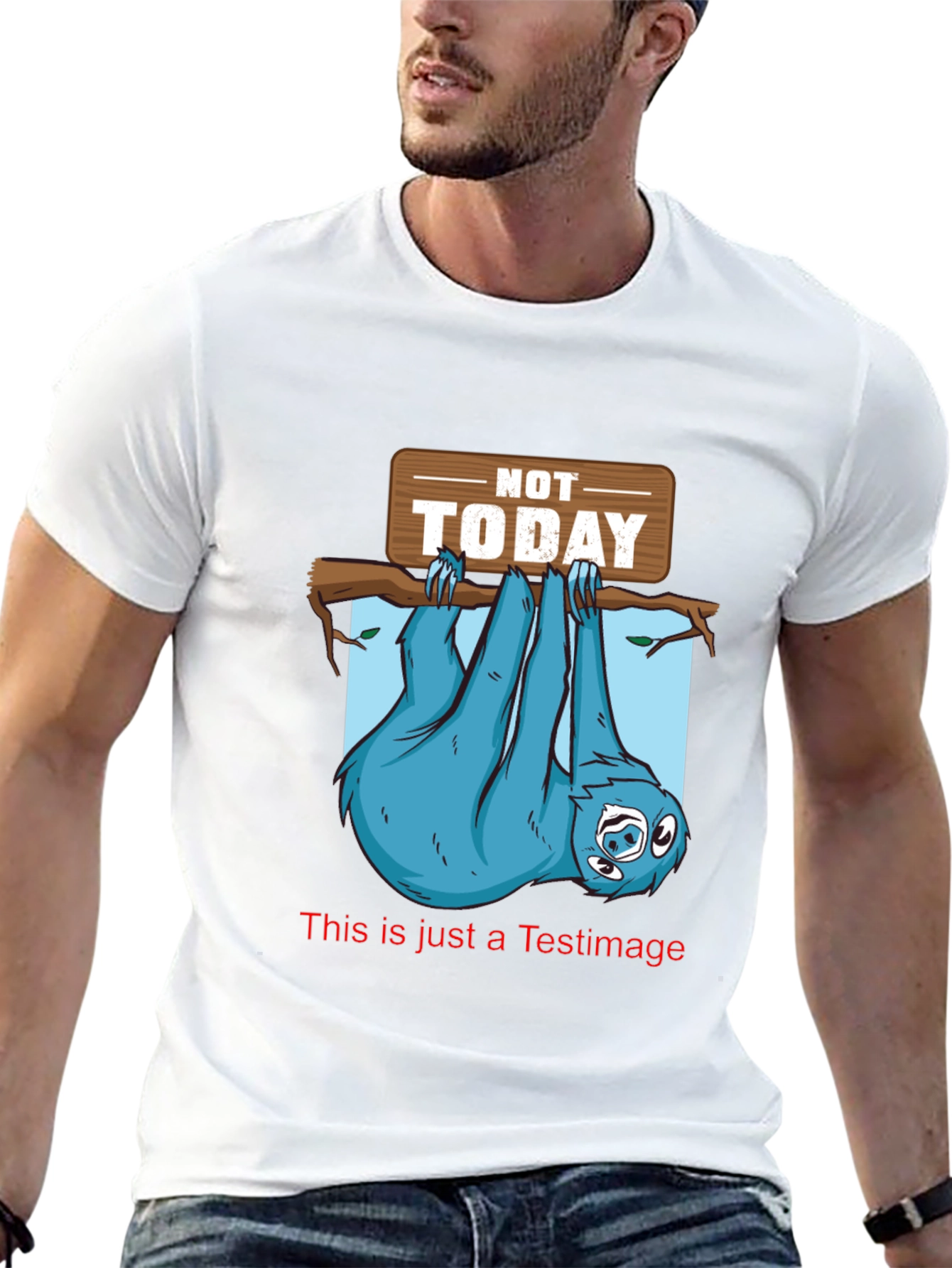 Not Today Sloth Graphic Tee - Lazy Day T-Shirt