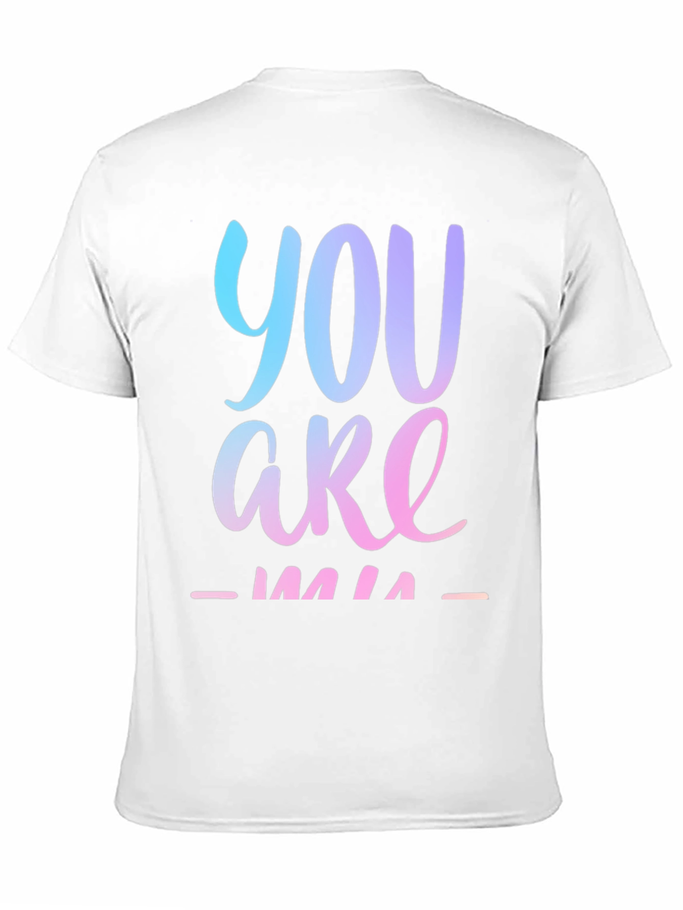 You Are Mine Gradient Graphic Tee - Black