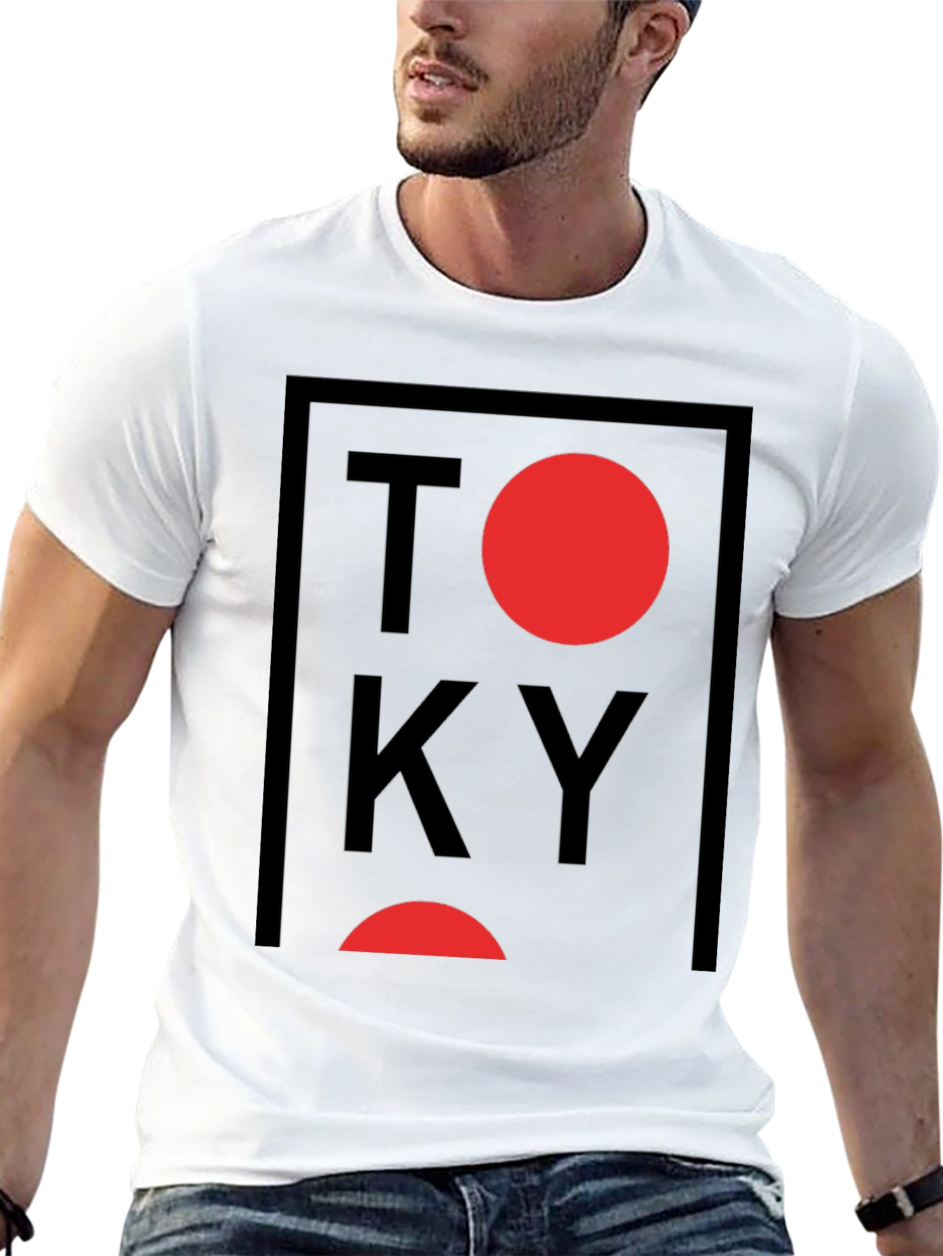 Tokyo Graphic Print Crewneck T-Shirt