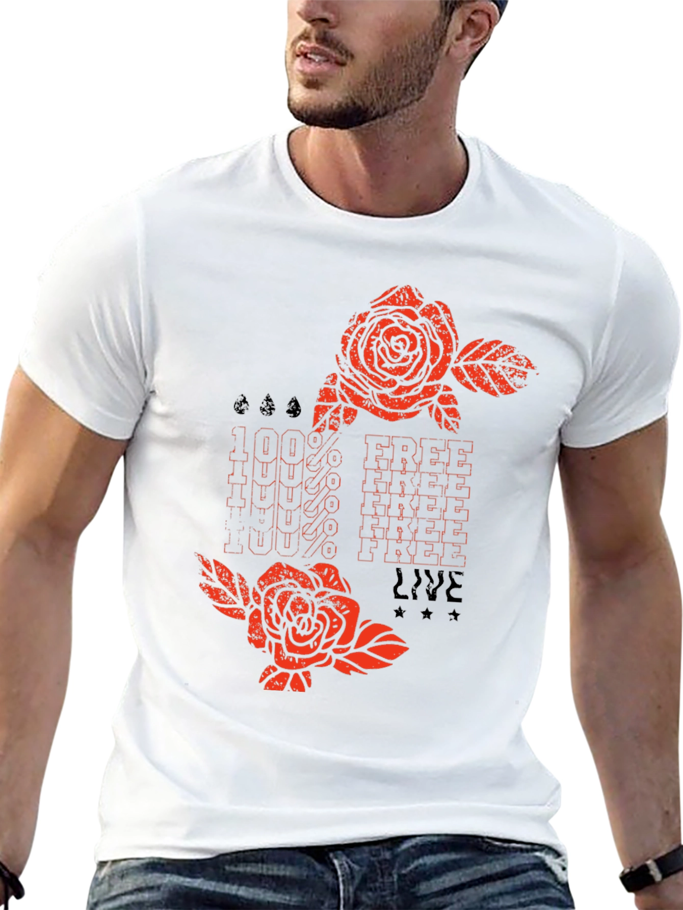 100% Free Live Graphic Tee