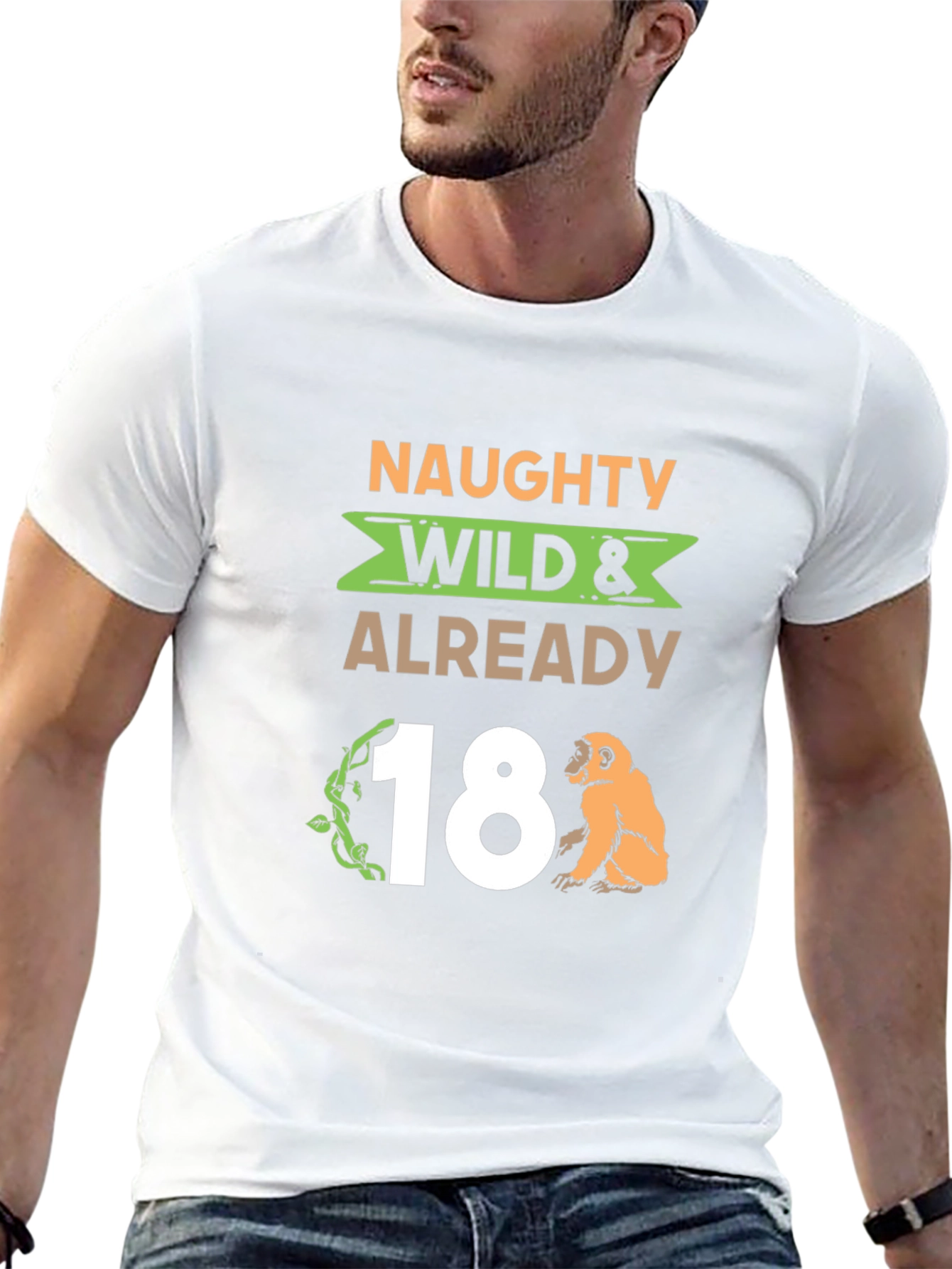 Naughty Wild 18th Birthday Graphic Tee