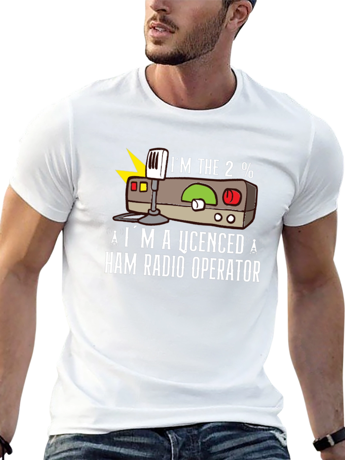 Ham Radio Operator T-Shirt - Im the 2%