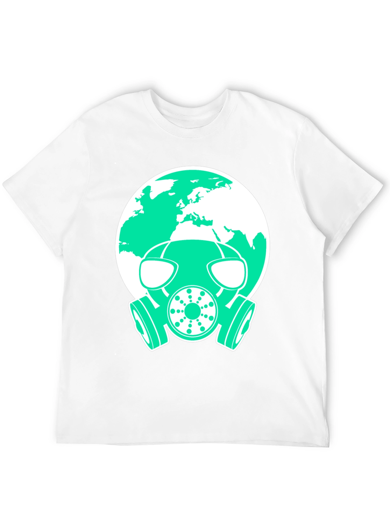 Earth Protection T-Shirt - Gas Mask Globe Design