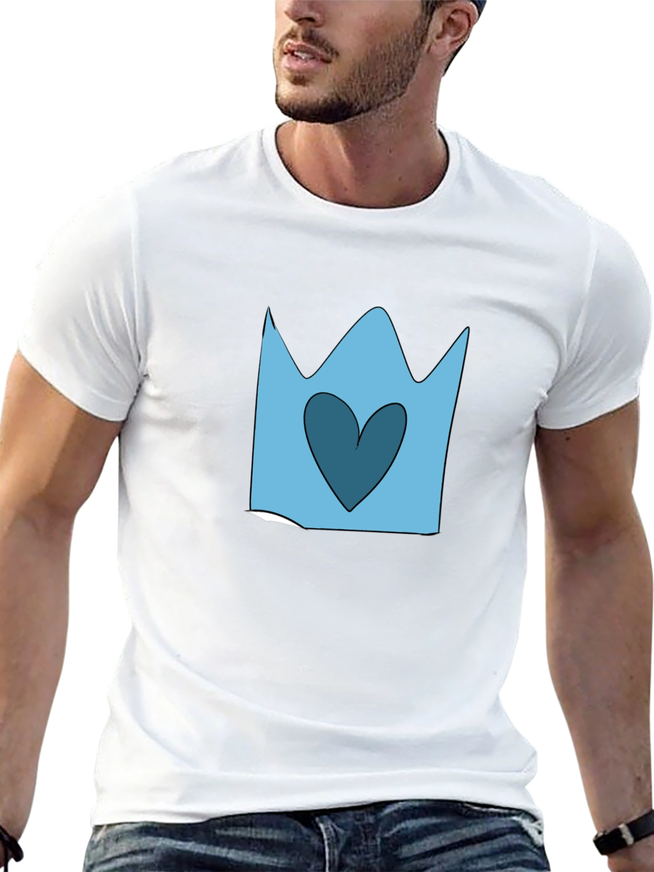 Cartoon Crown Heart T-Shirt