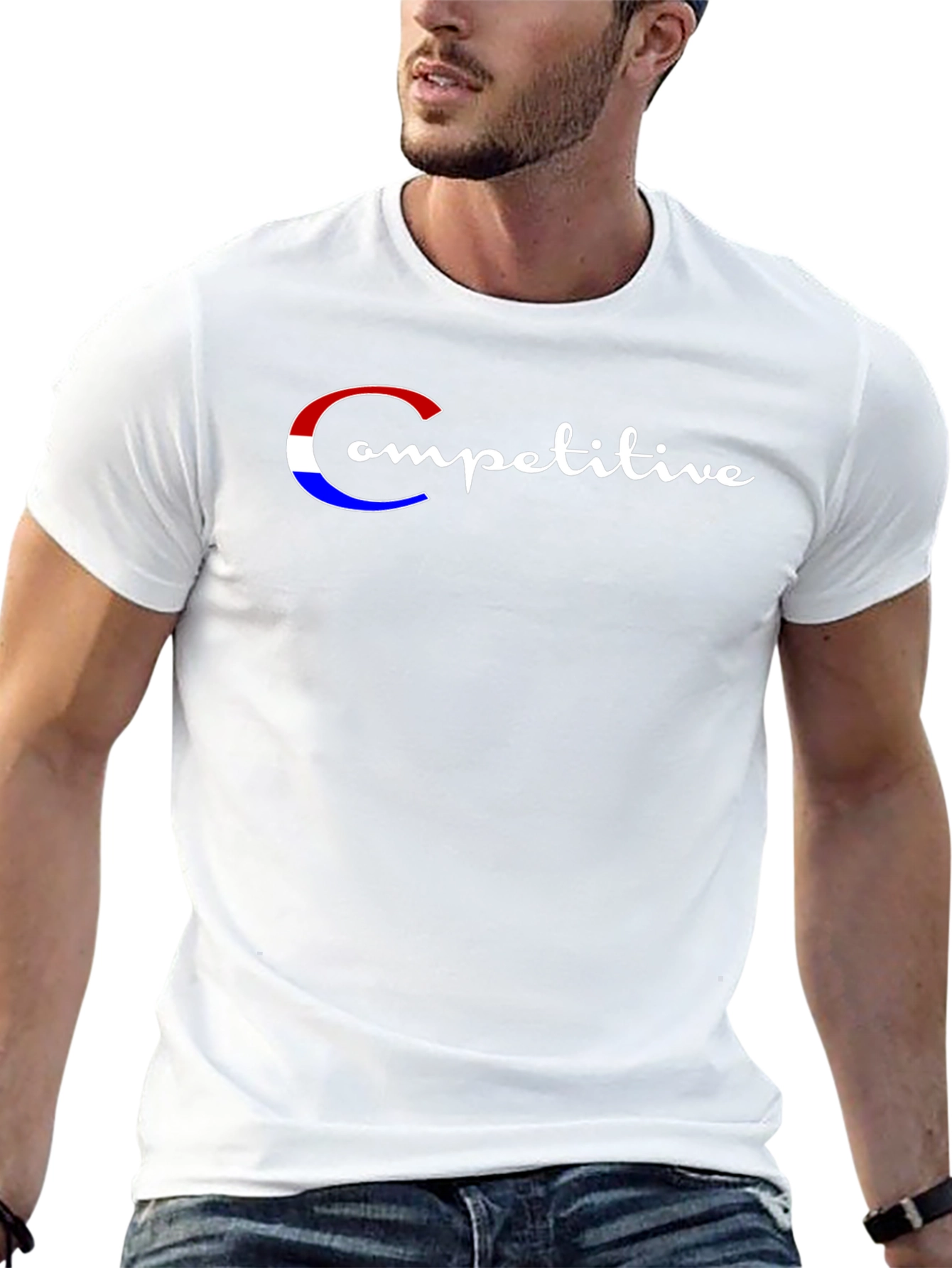 Competitive Script Graphic Tee - Black