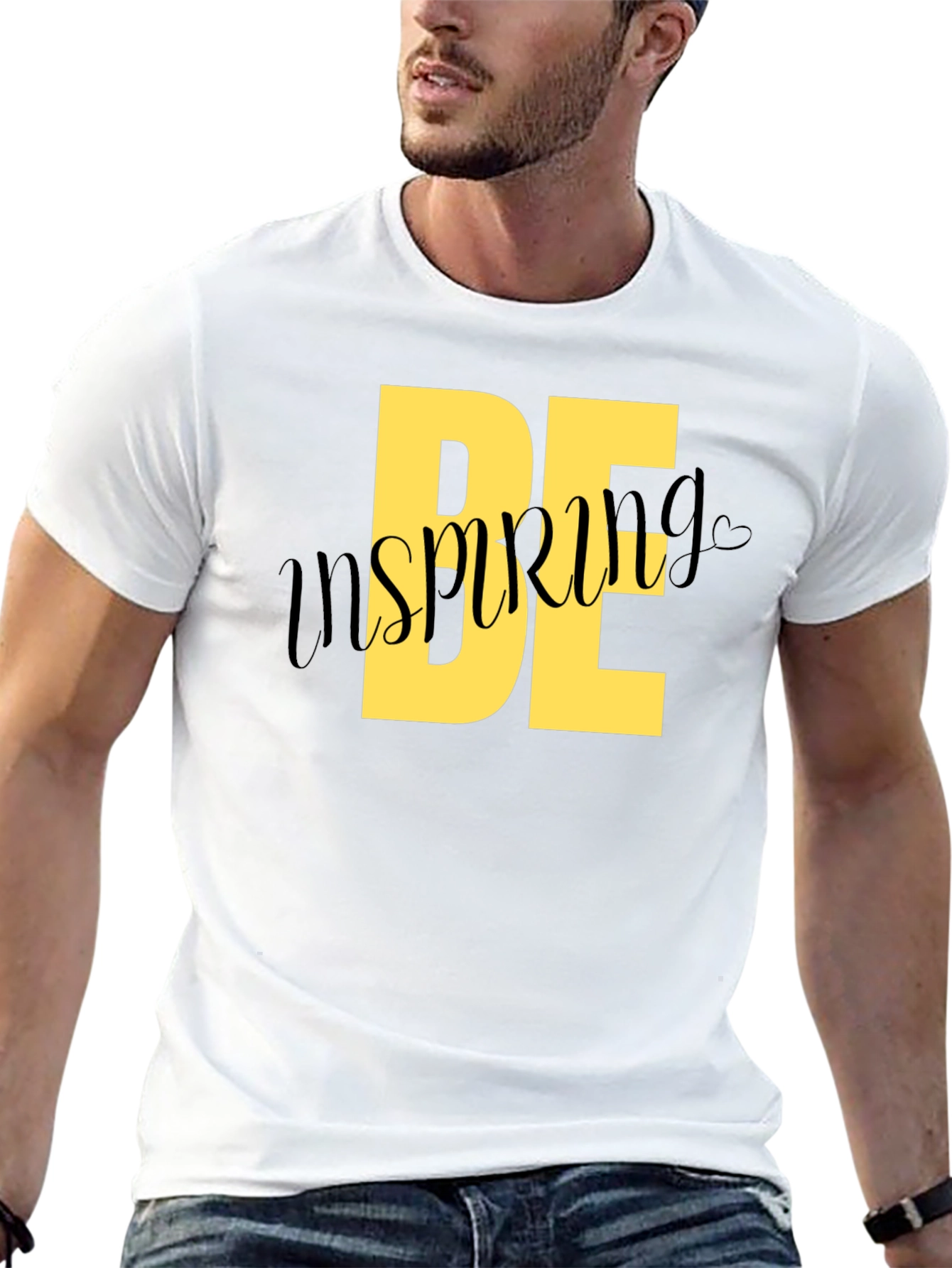 Be Inspiring Black Graphic Tee
