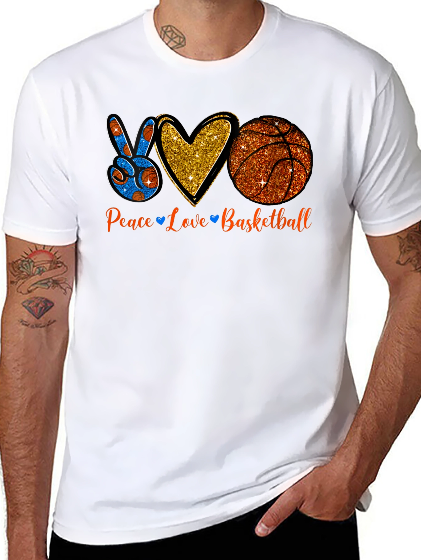 Peace Love Basketball T-Shirt