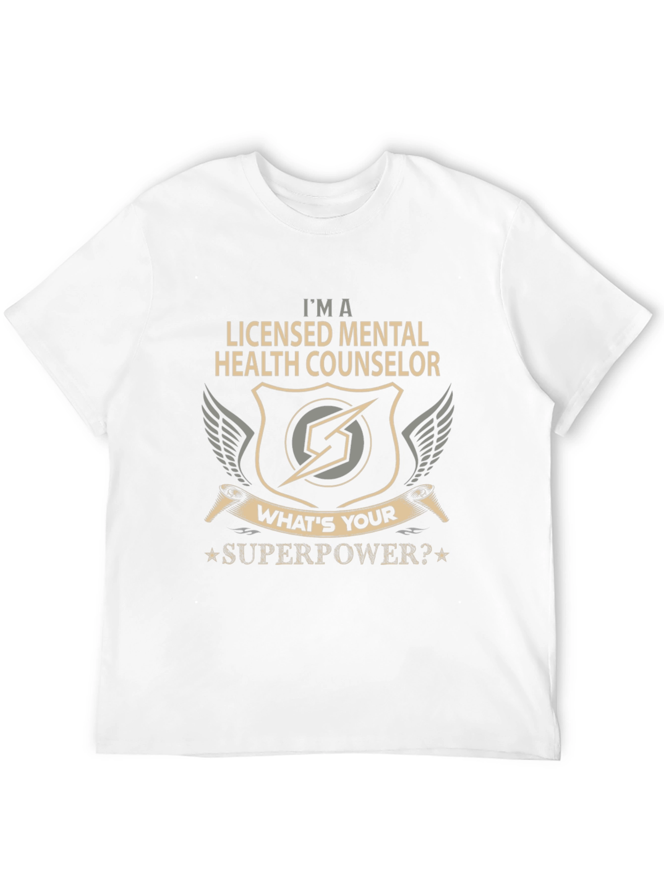 Mental Health Counselor Superpower Graphic T-Shirt