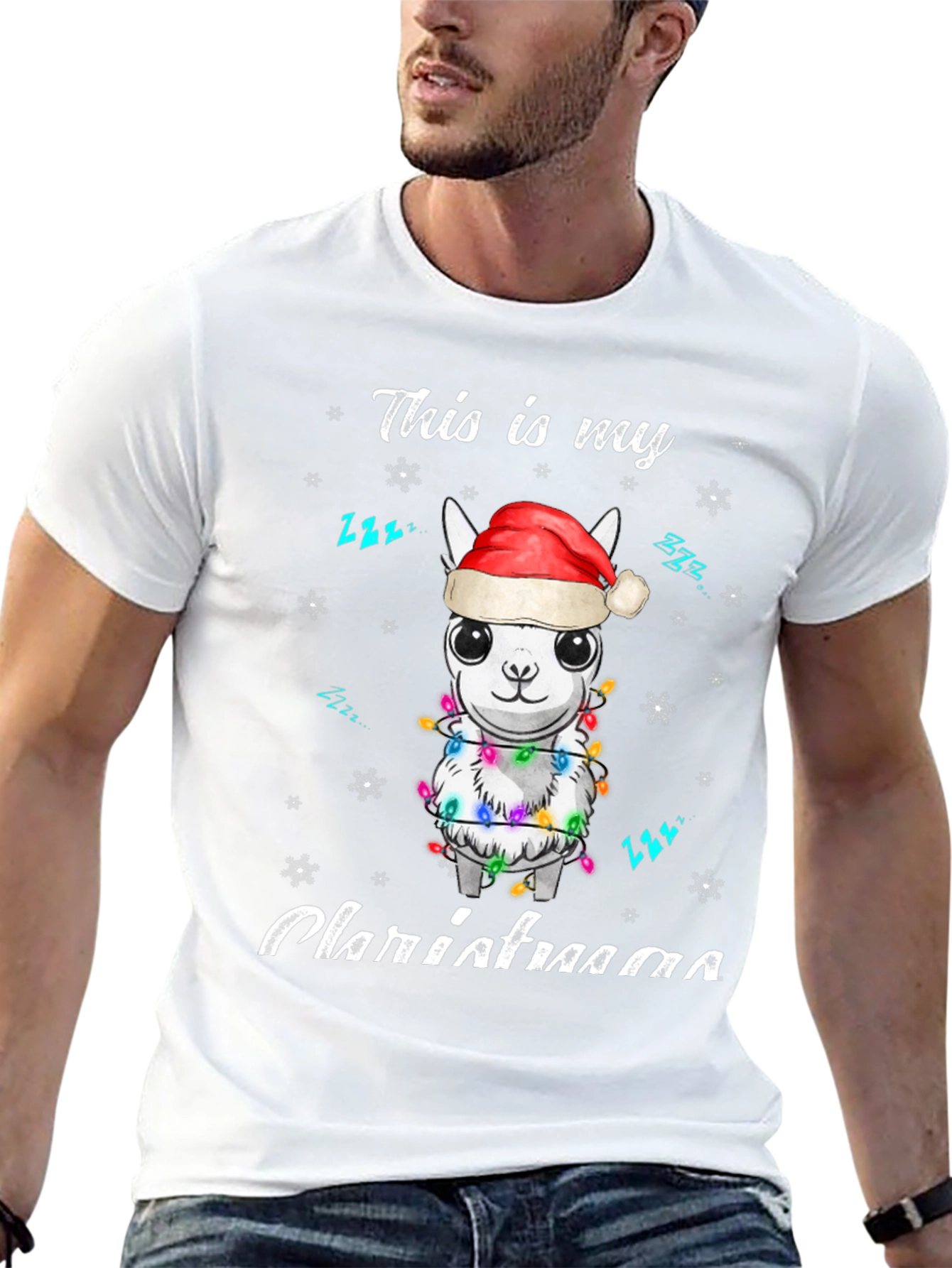 Christmas Llama T-Shirt - This is my Christmaaa