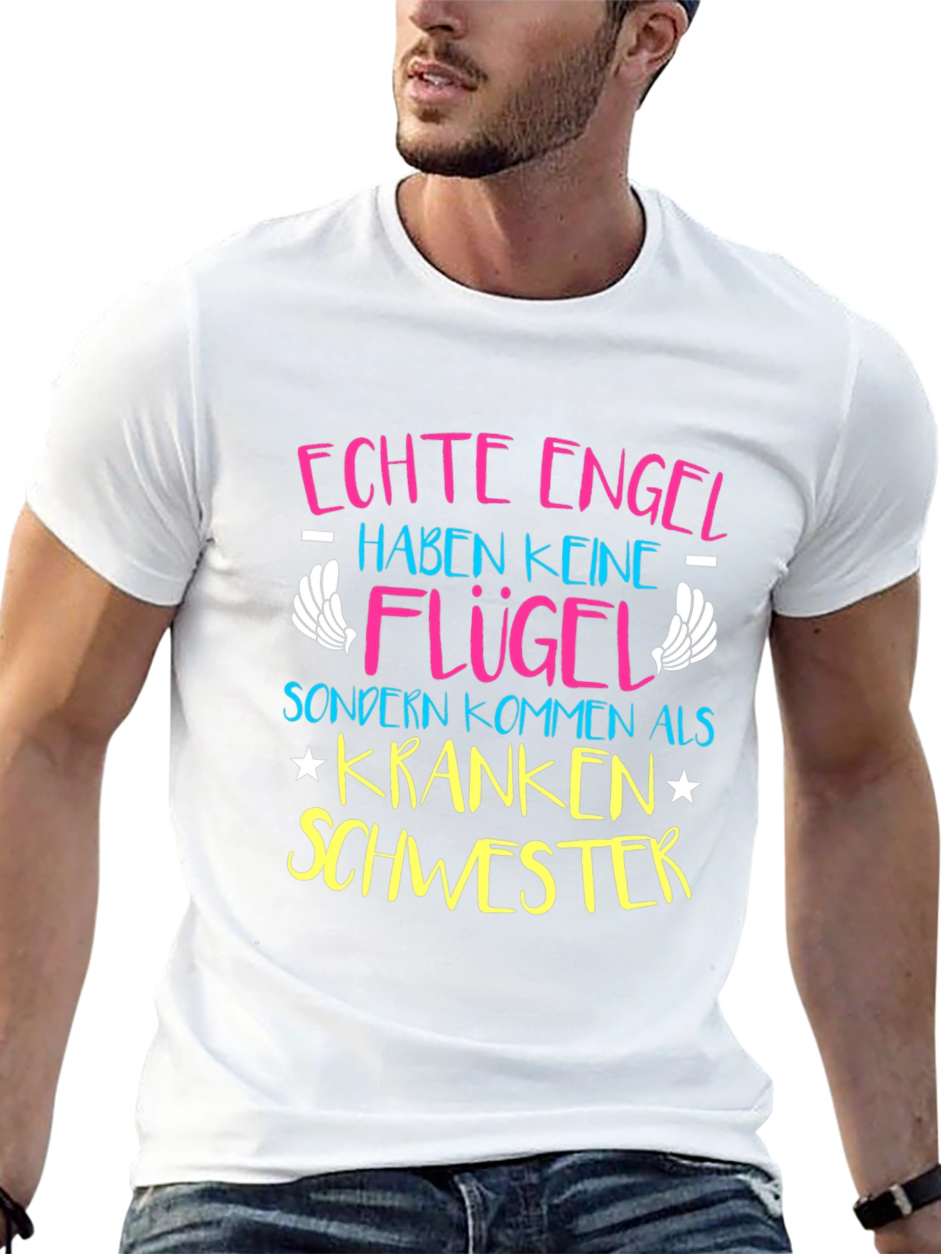 Echte Engel Krankenschwester T-Shirt - Nurse Gift Tee