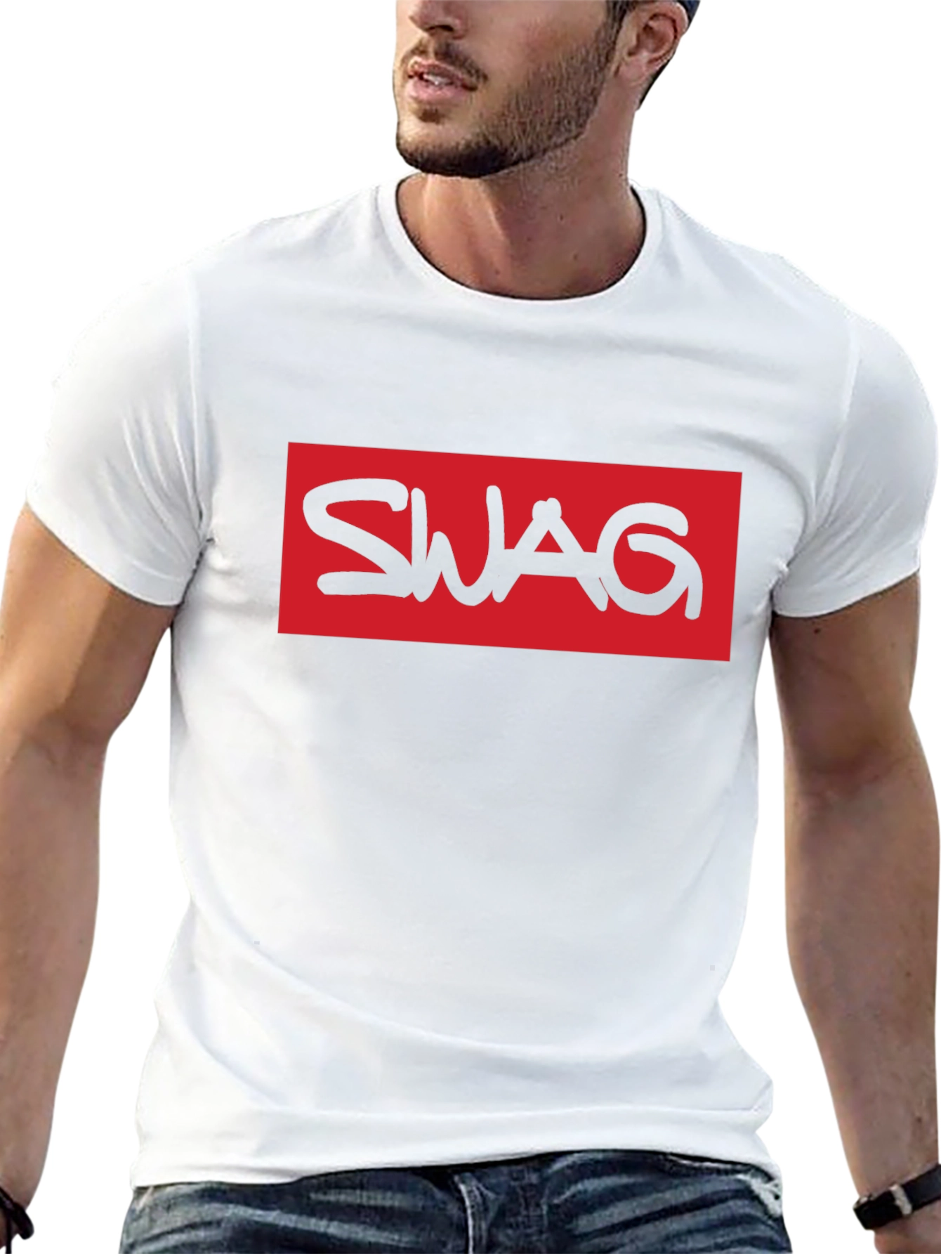 Swag Graphic T-Shirt - Black - Mens Fashion Tee