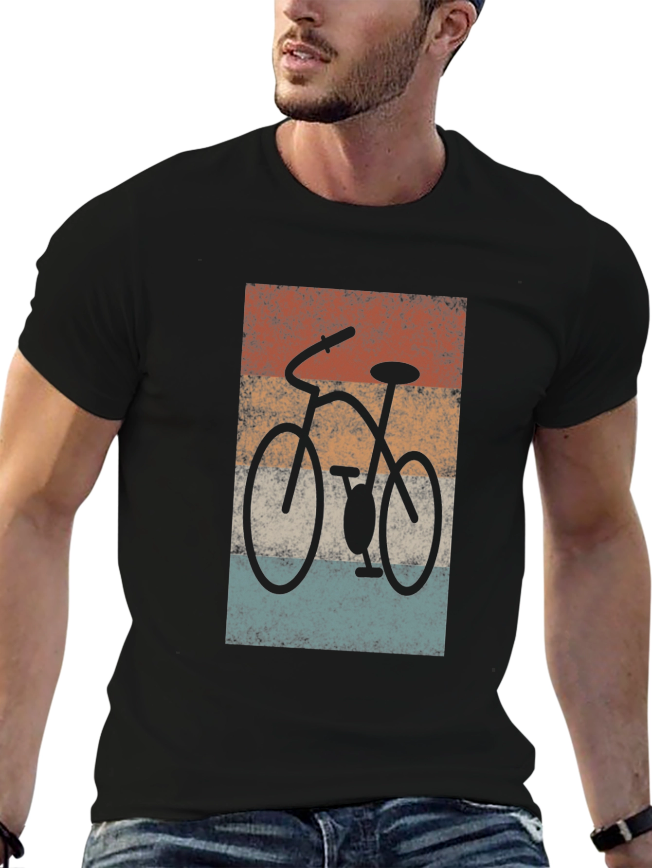 Retro Bike Graphic T-Shirt - Cool Casual Tee