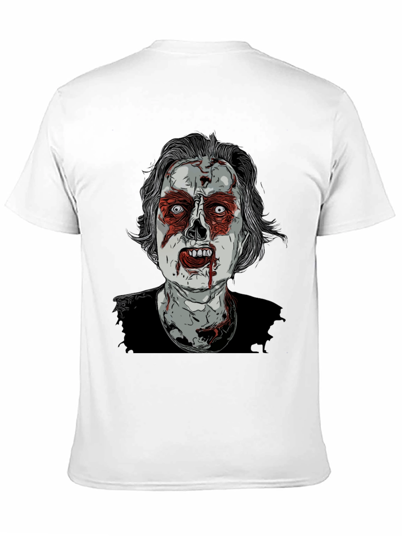 Zombie Graphic Print T-Shirt - Horror Tee