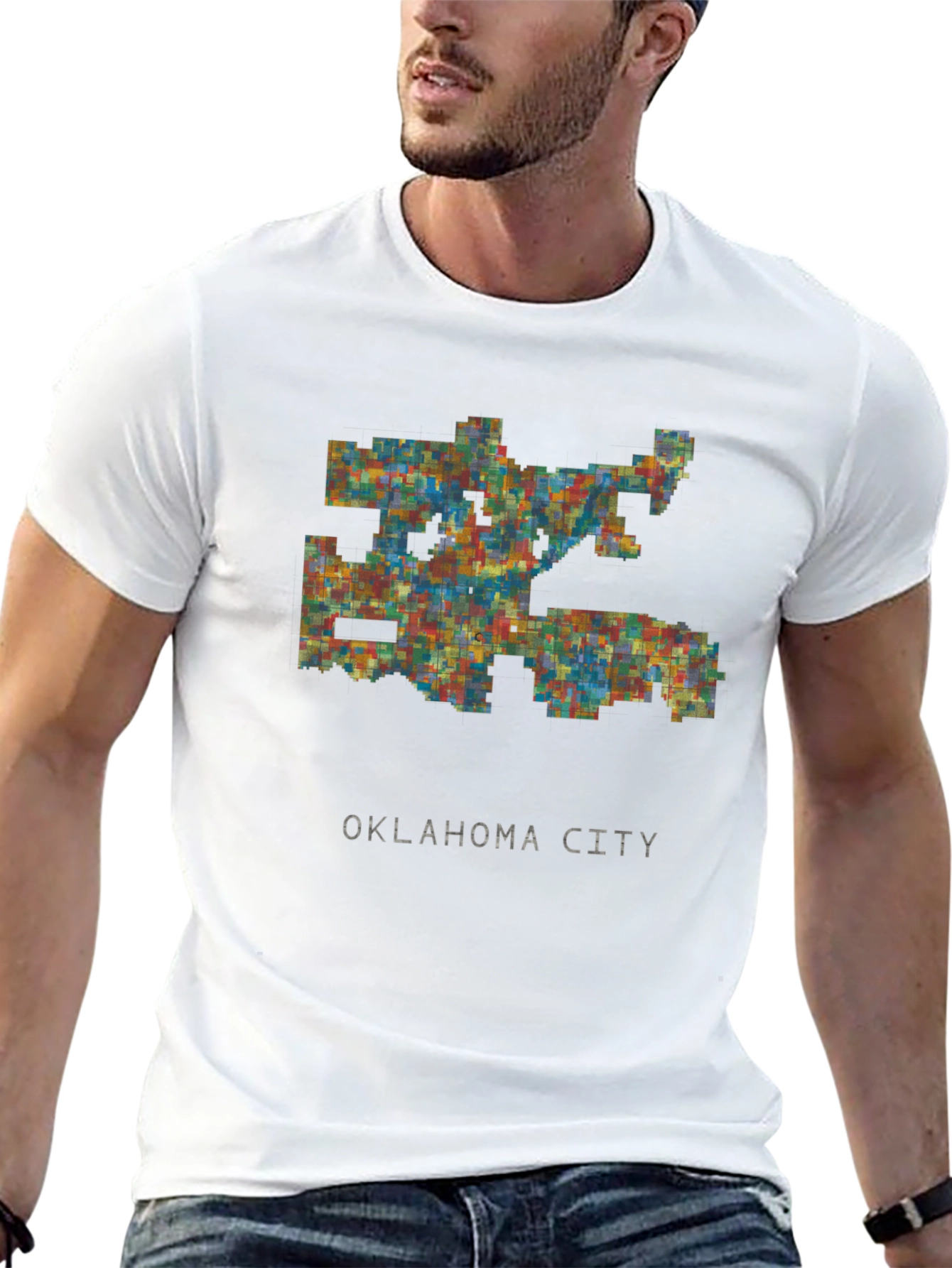 Oklahoma City Map T-Shirt