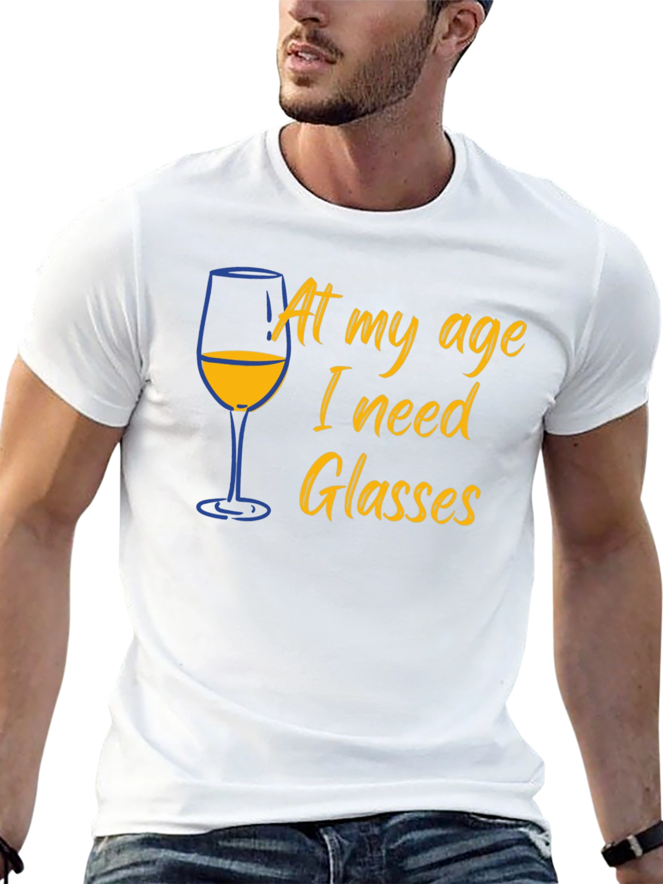 Funny Age Wine Glasses T-Shirt