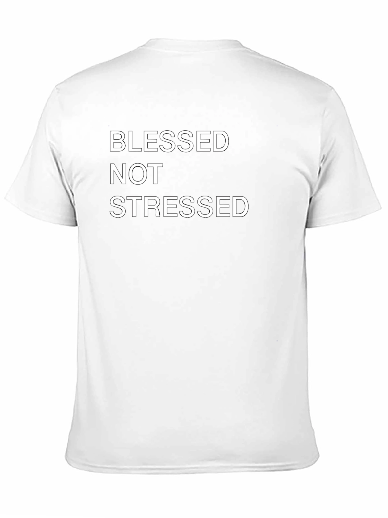 Blessed Not Stressed Black T-Shirt