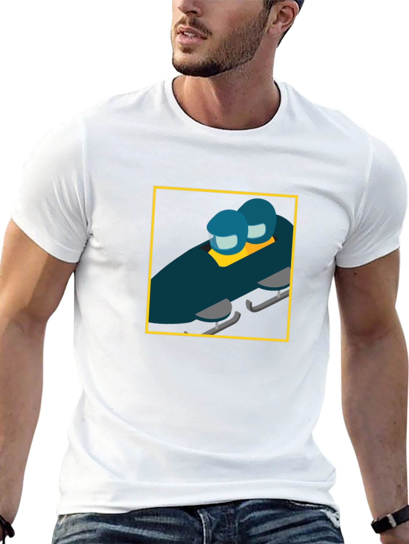 Bobsled Graphic Tee - Winter Sports Style