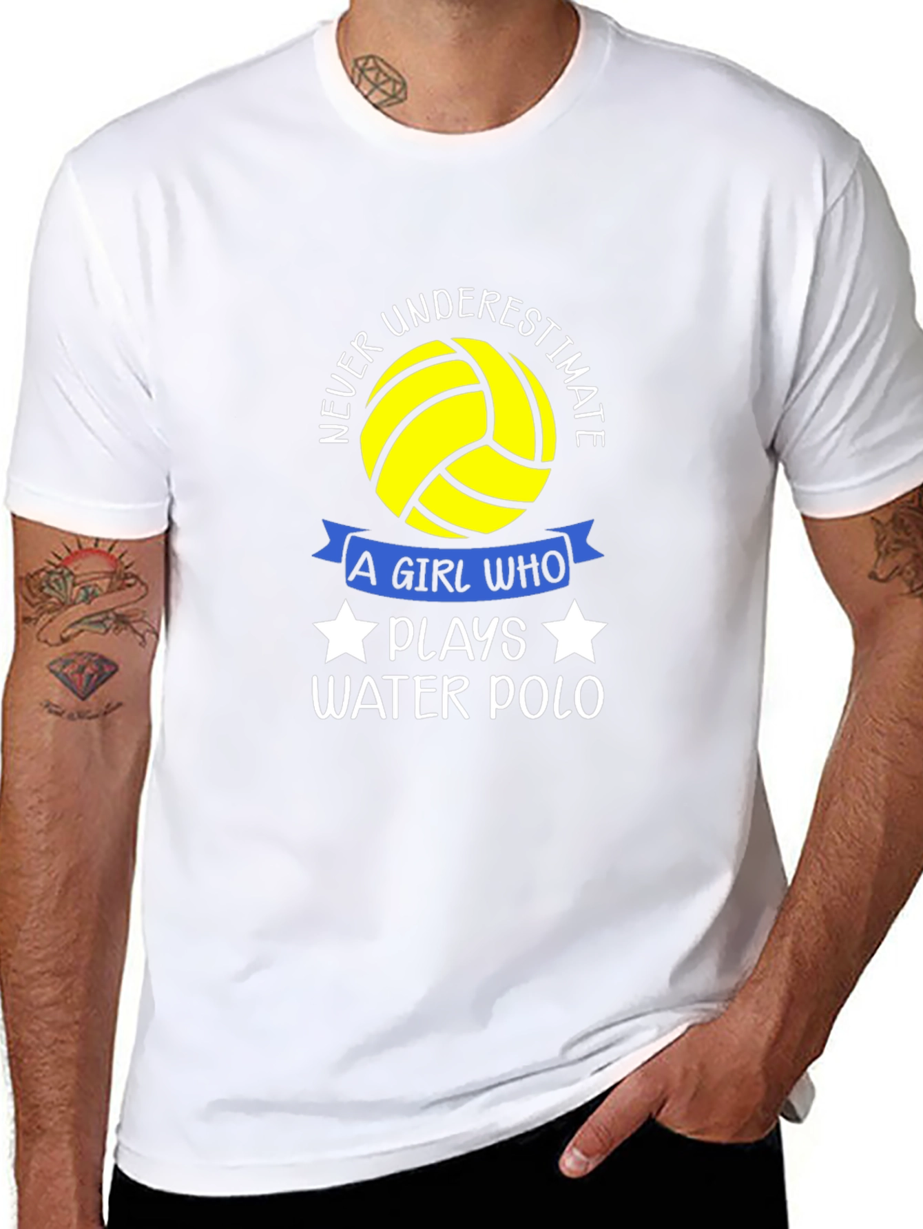 Never Underestimate a Water Polo Girl T-Shirt