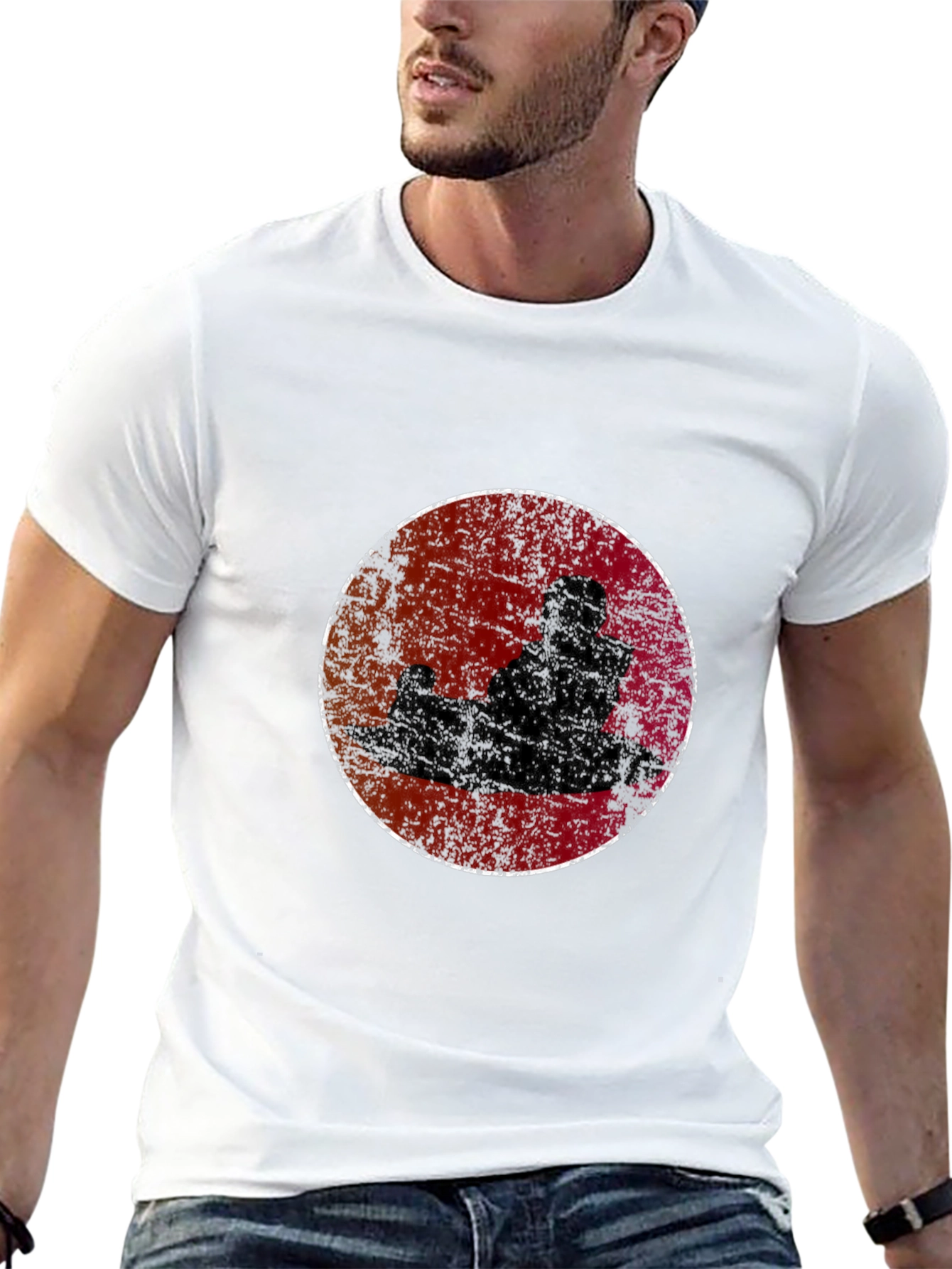 Retro Kart Racing T-Shirt - Black Graphic Tee