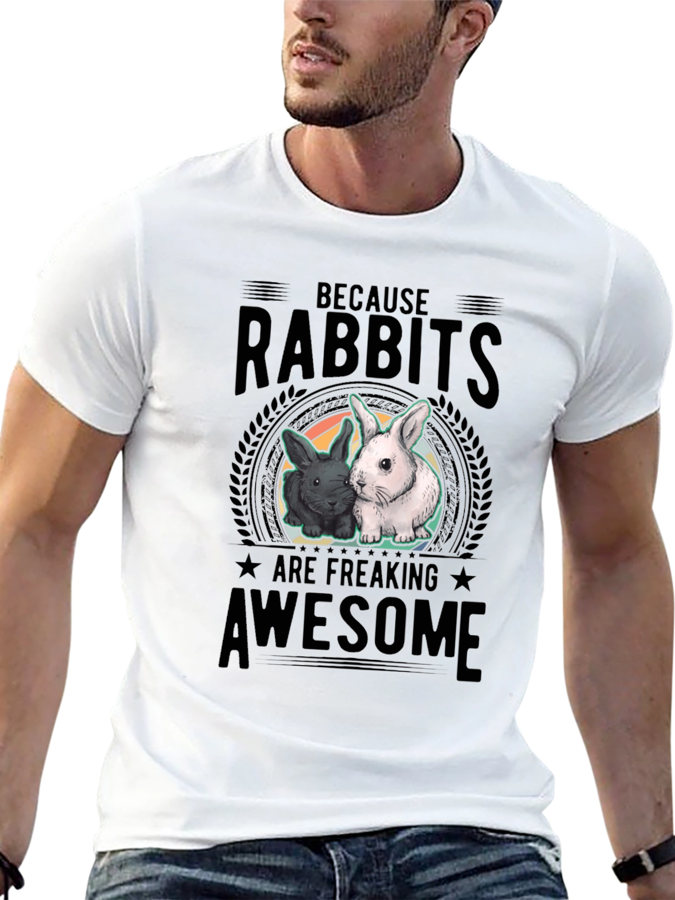 Rabbits Are Awesome Graphic T-Shirt