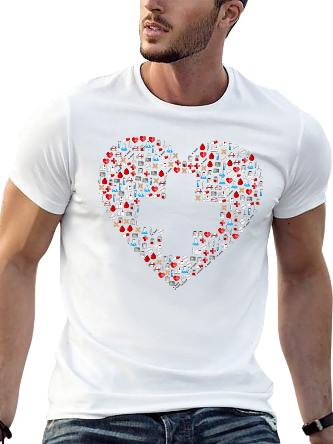 Healthcare Heart T-Shirt - Medical Love