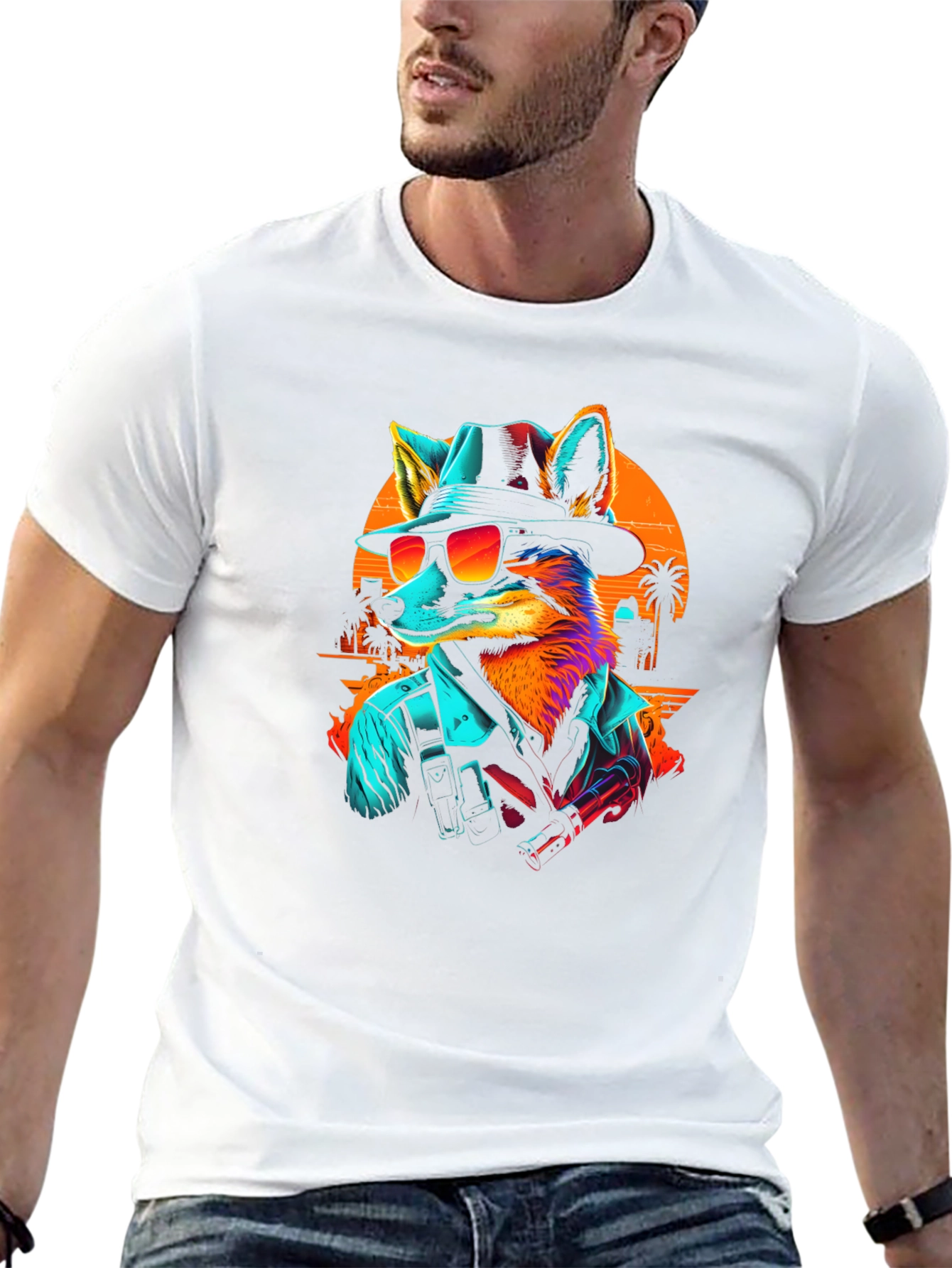 Retro Fox T-Shirt - Stylish Graphic Tee