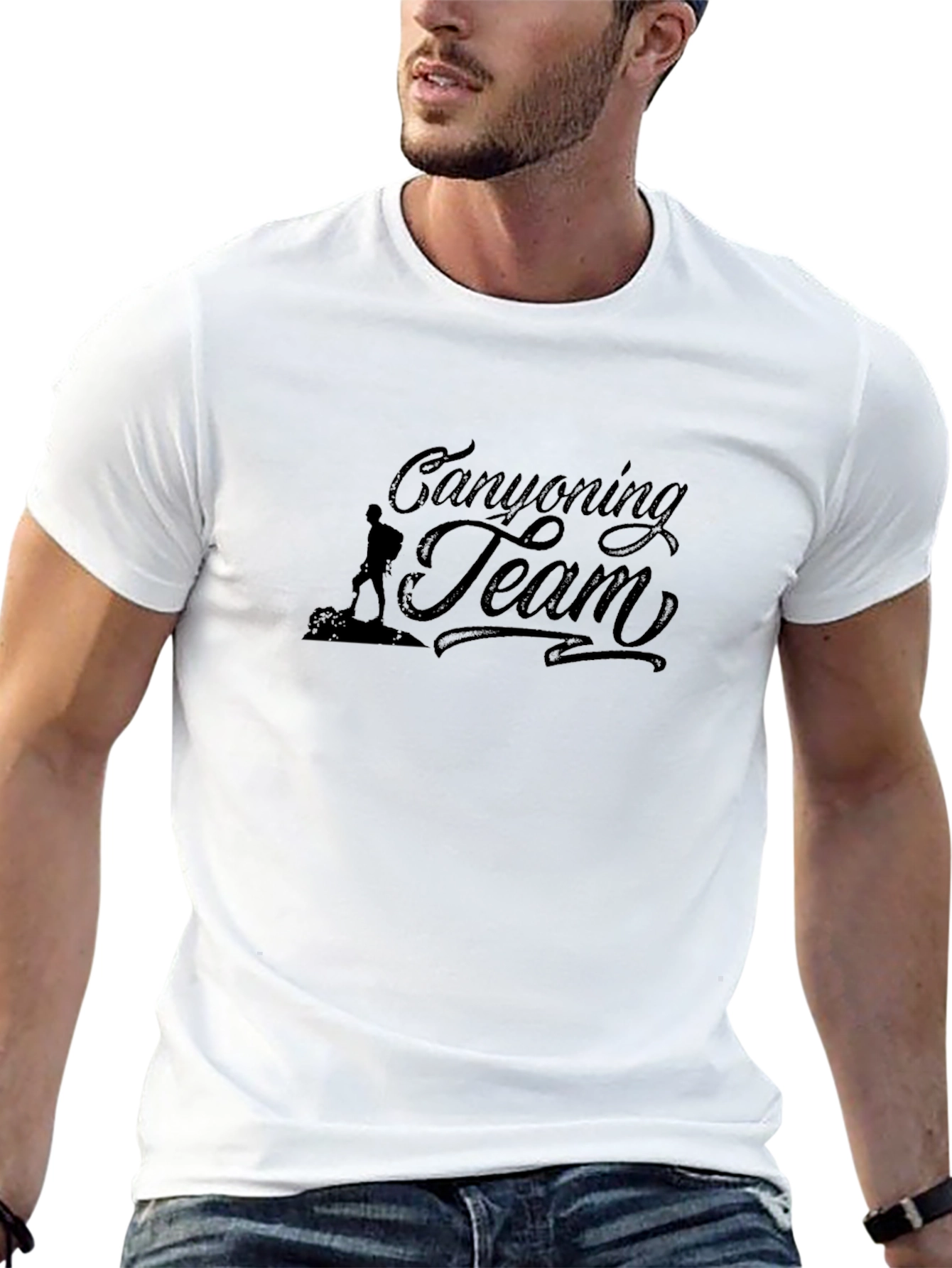 Canyoning Team Black Graphic T-Shirt