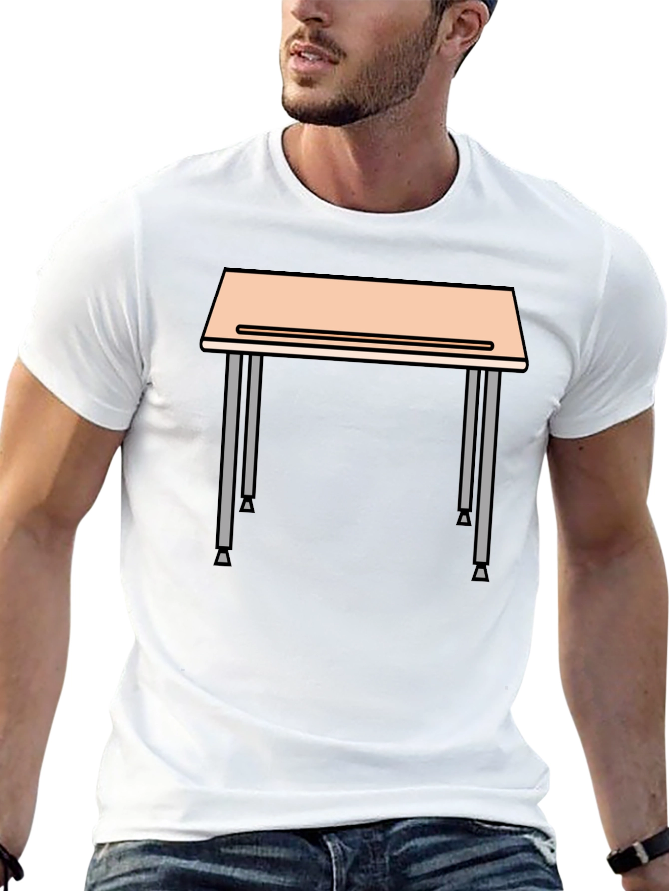 Student Desk Graphic Tee - Back to School Style
