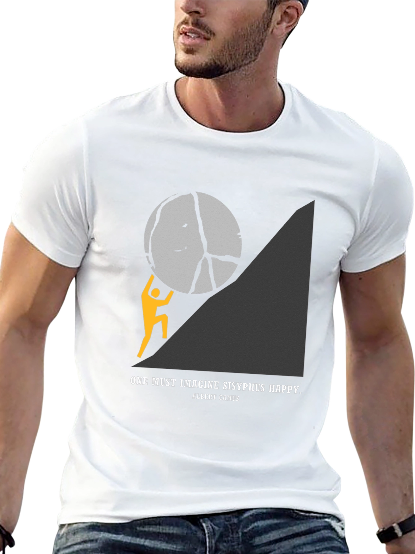 Sisyphus Graphic Tee - Imagine Happiness T-Shirt
