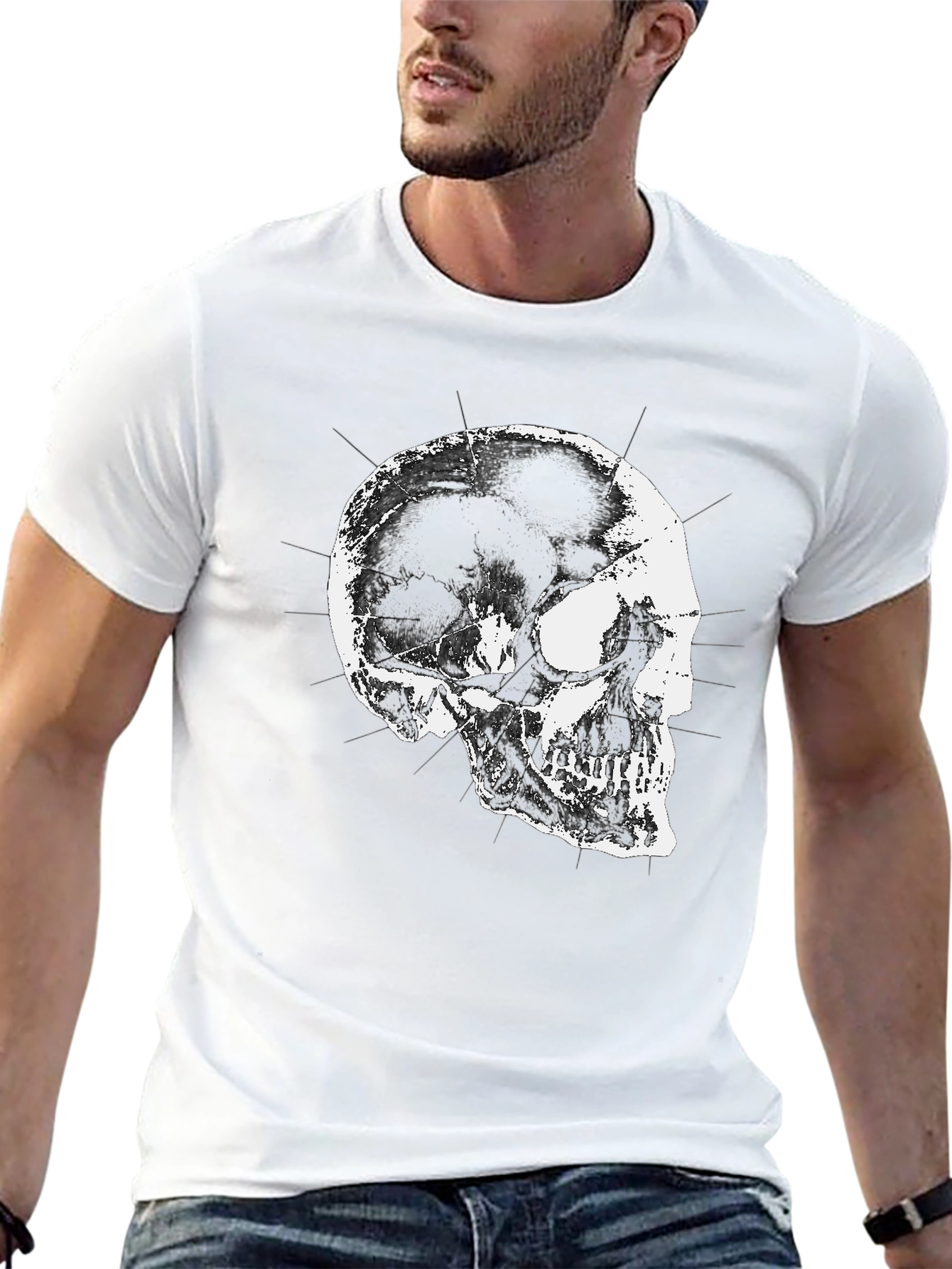 Skull Graphic T-Shirt - Black
