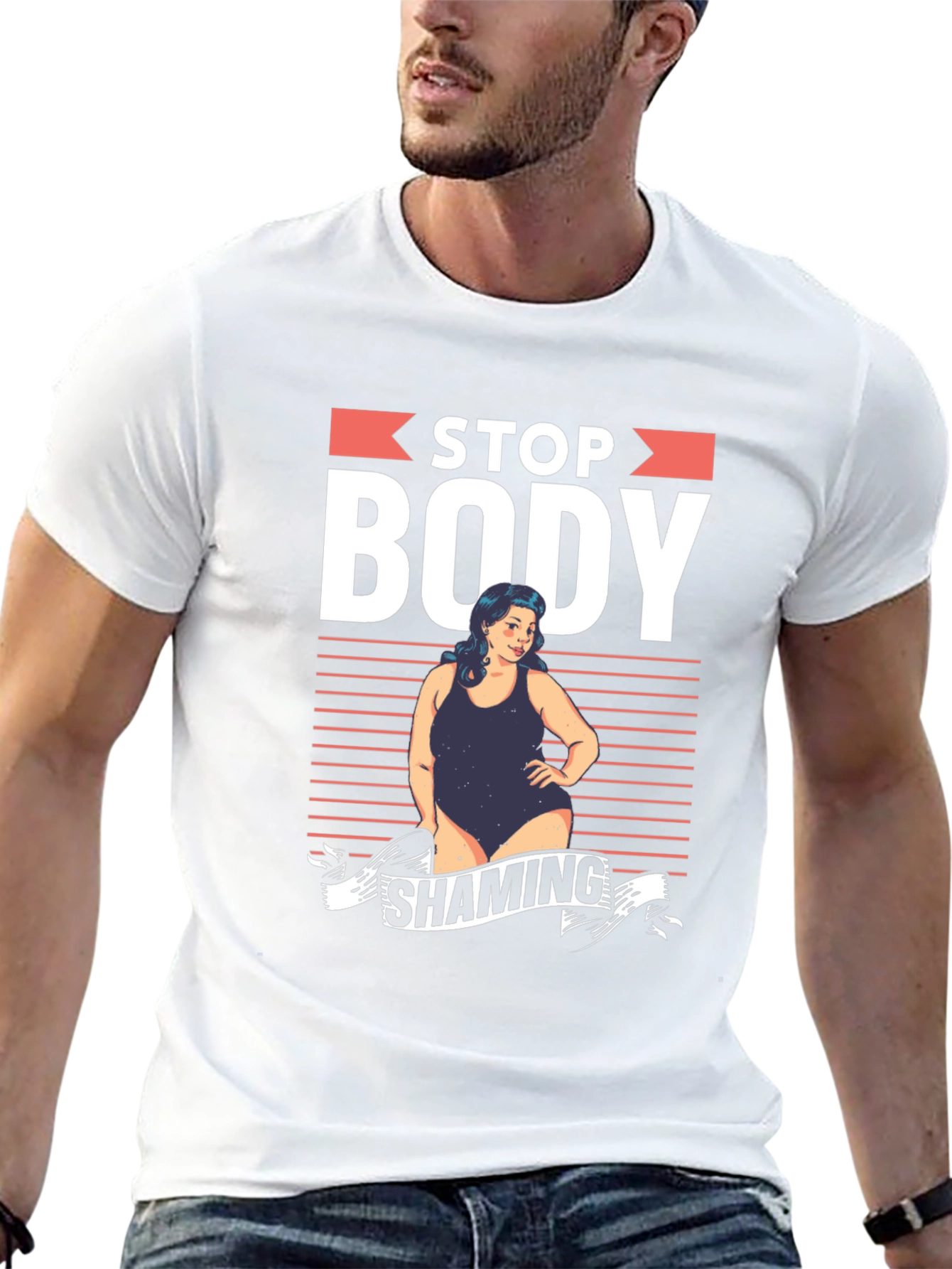 Stop Body Shaming Graphic T-Shirt