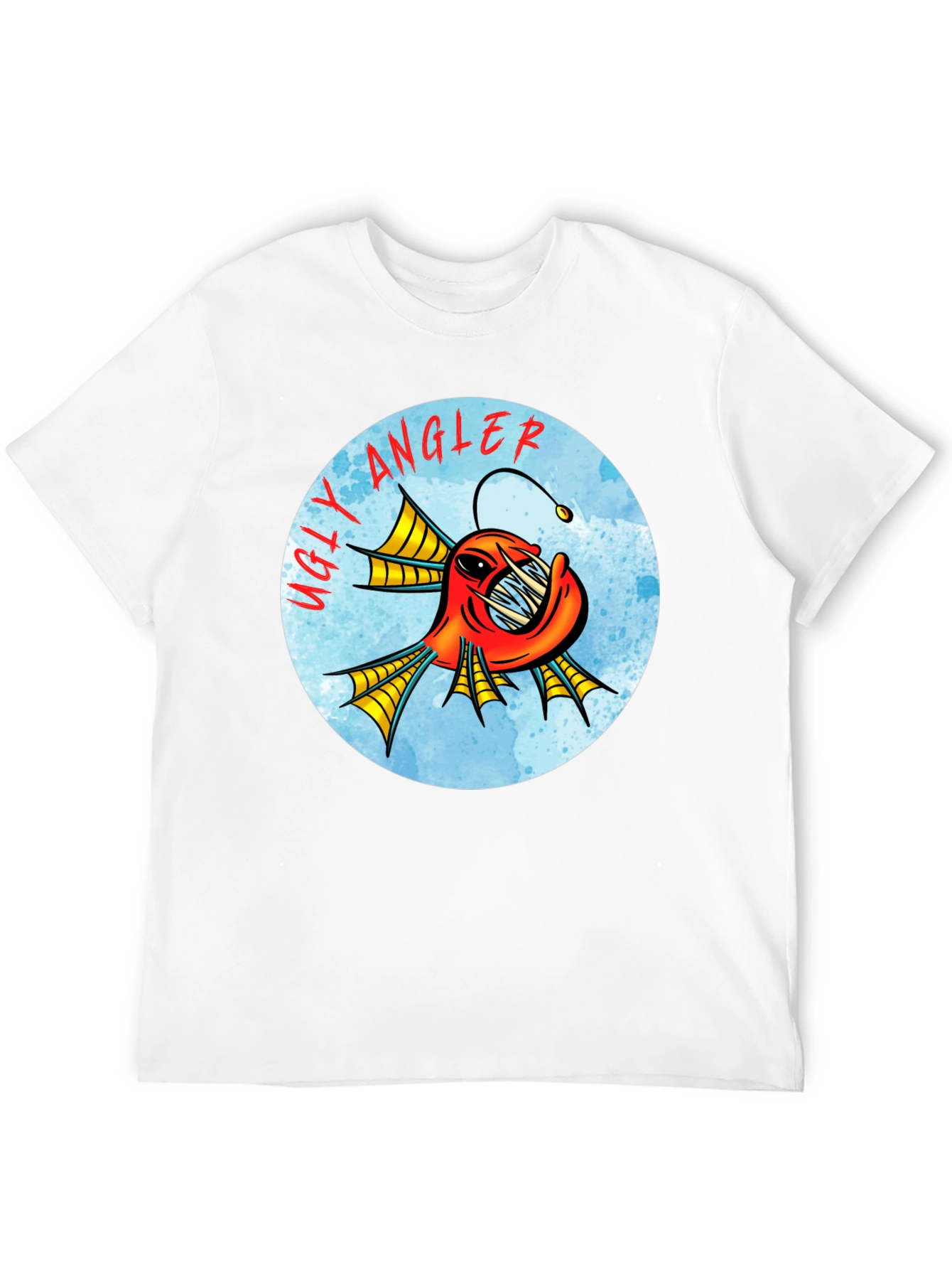 Ugly Angler Fish Graphic T-Shirt - Black