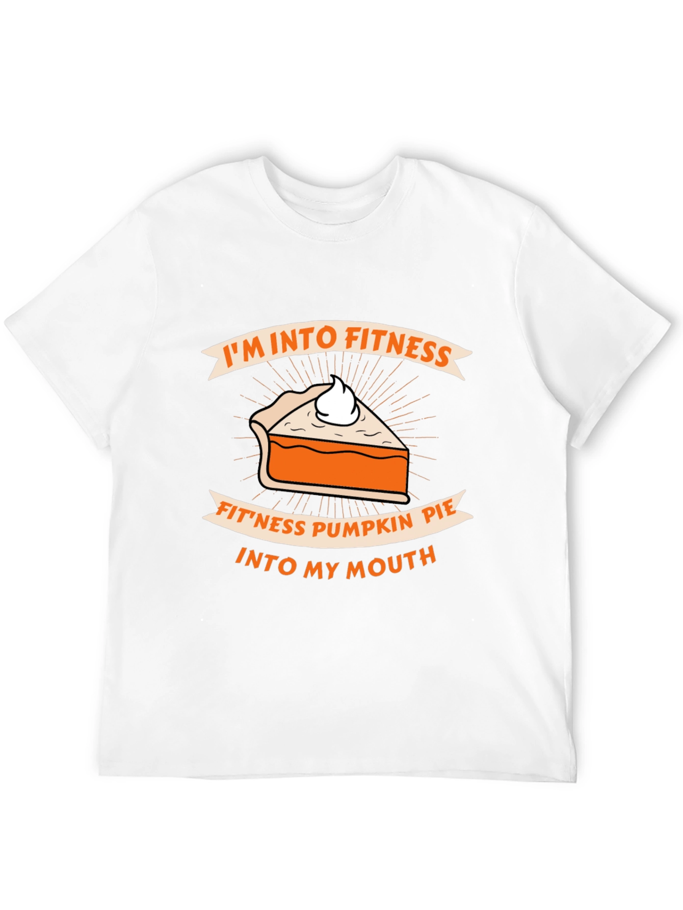 Fitness Pumpkin Pie Humor Graphic T-Shirt