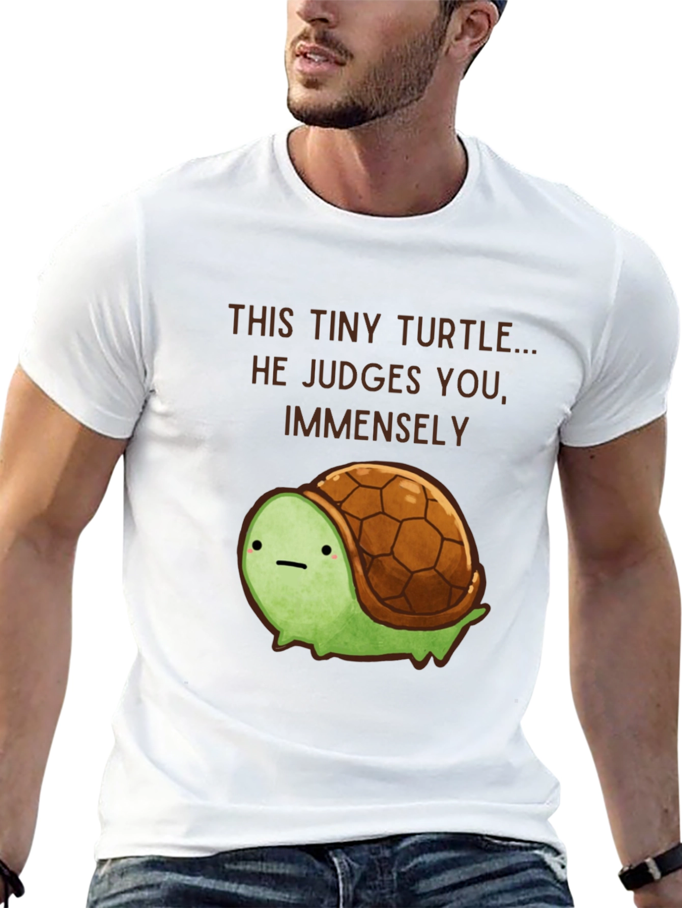 Tiny Turtle Judge T-Shirt - Funny Graphic Tee