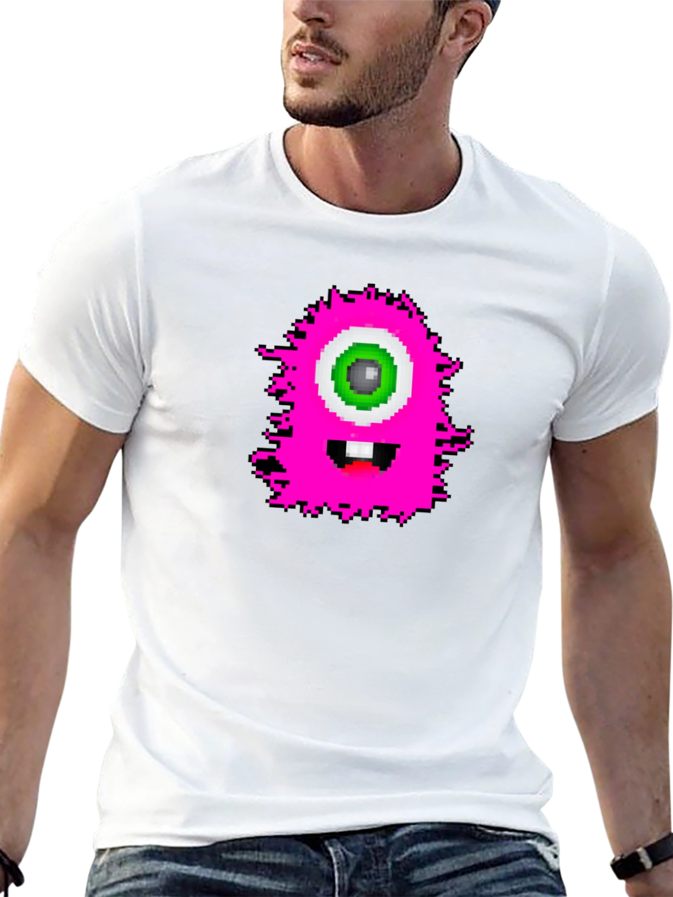 Pixel Monster Graphic T-Shirt - Fun & Unique!