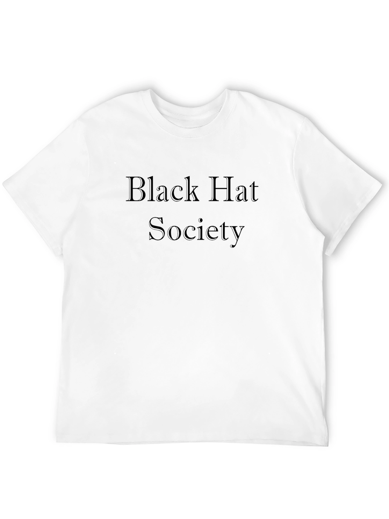 Black Hat Society Tee - Stylish Crew Neck T-Shirt