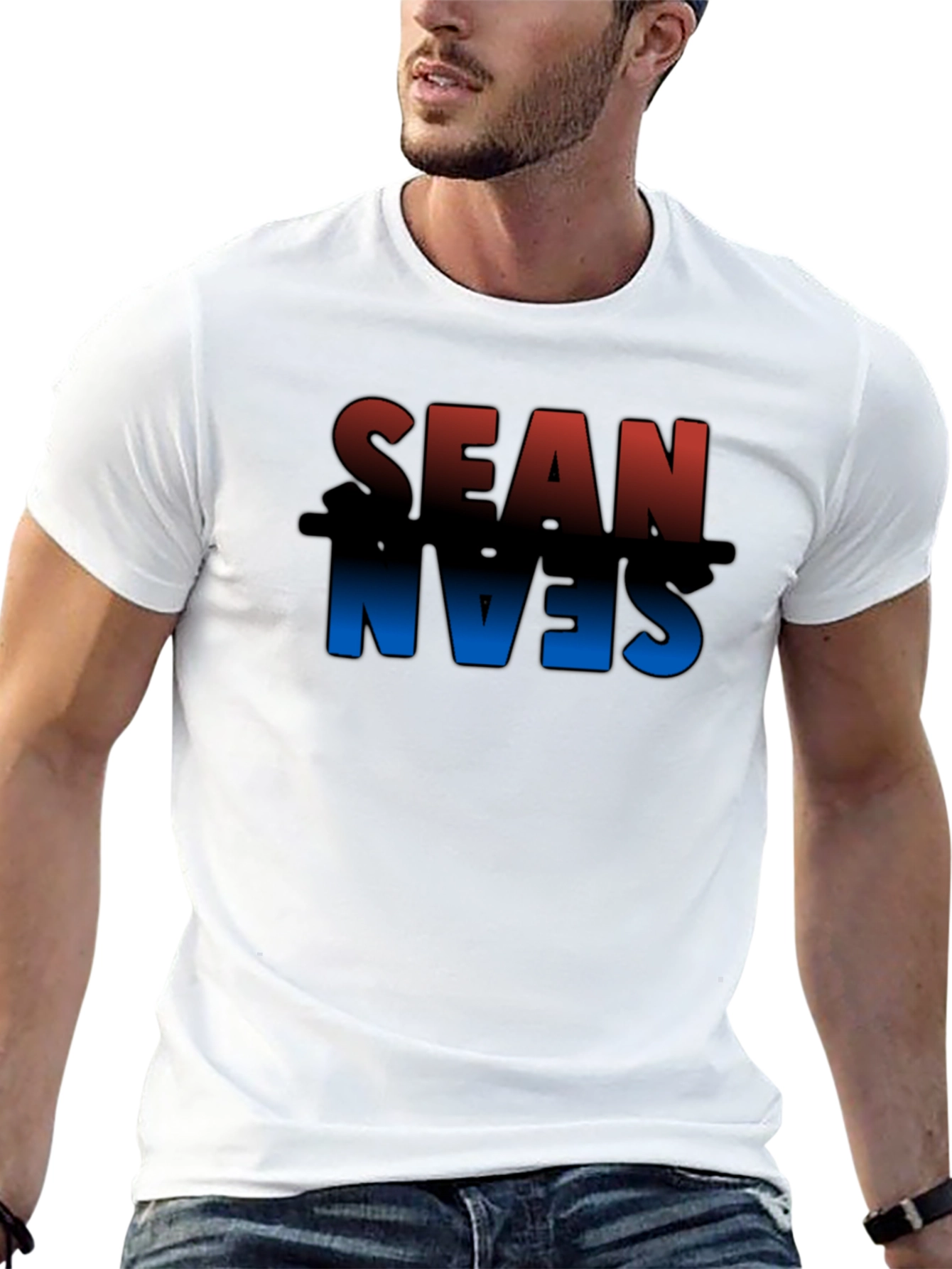Sean Name Graphic T-Shirt - Stylish Personalized Tee