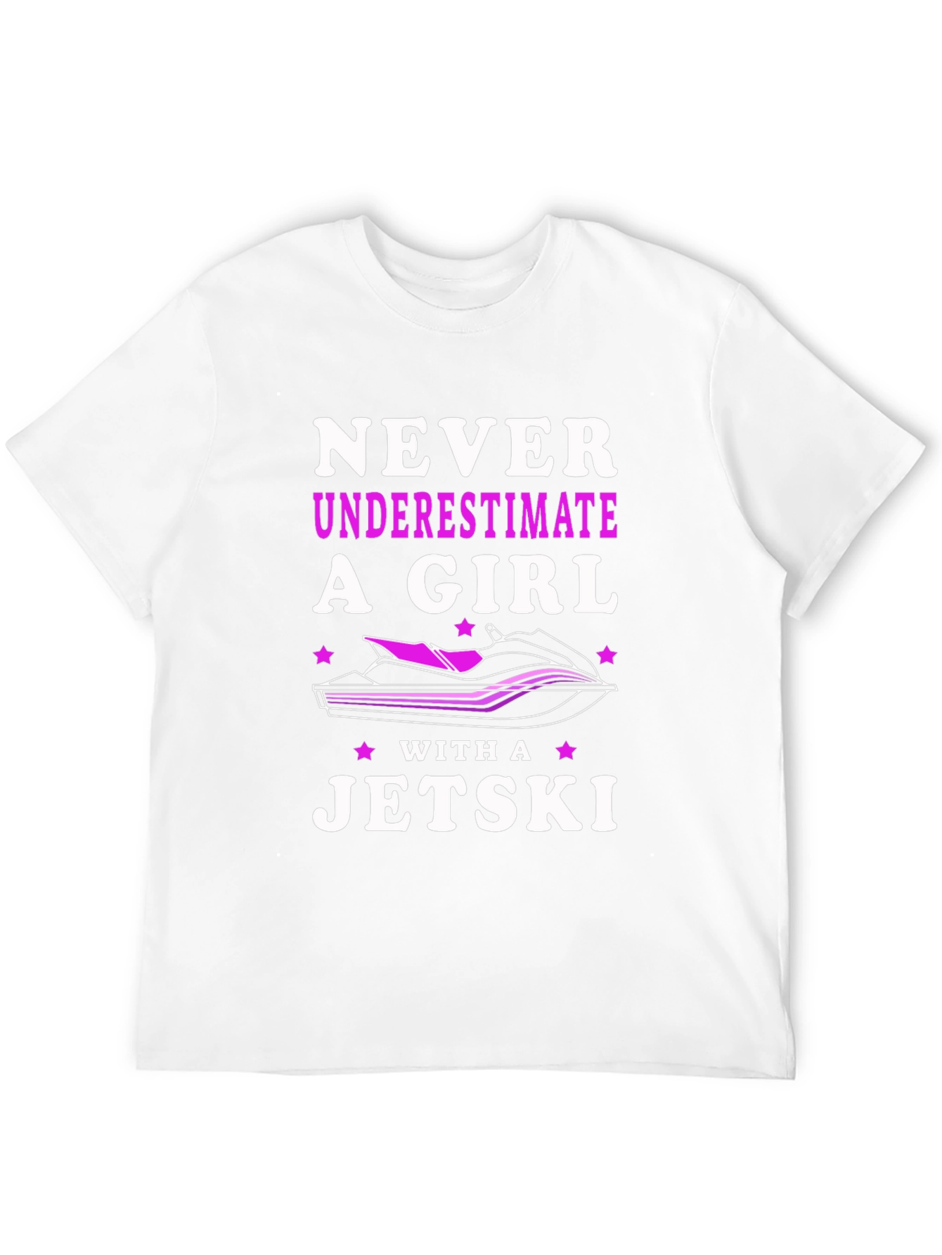 Never Underestimate a Girl with a Jet Ski T-Shirt